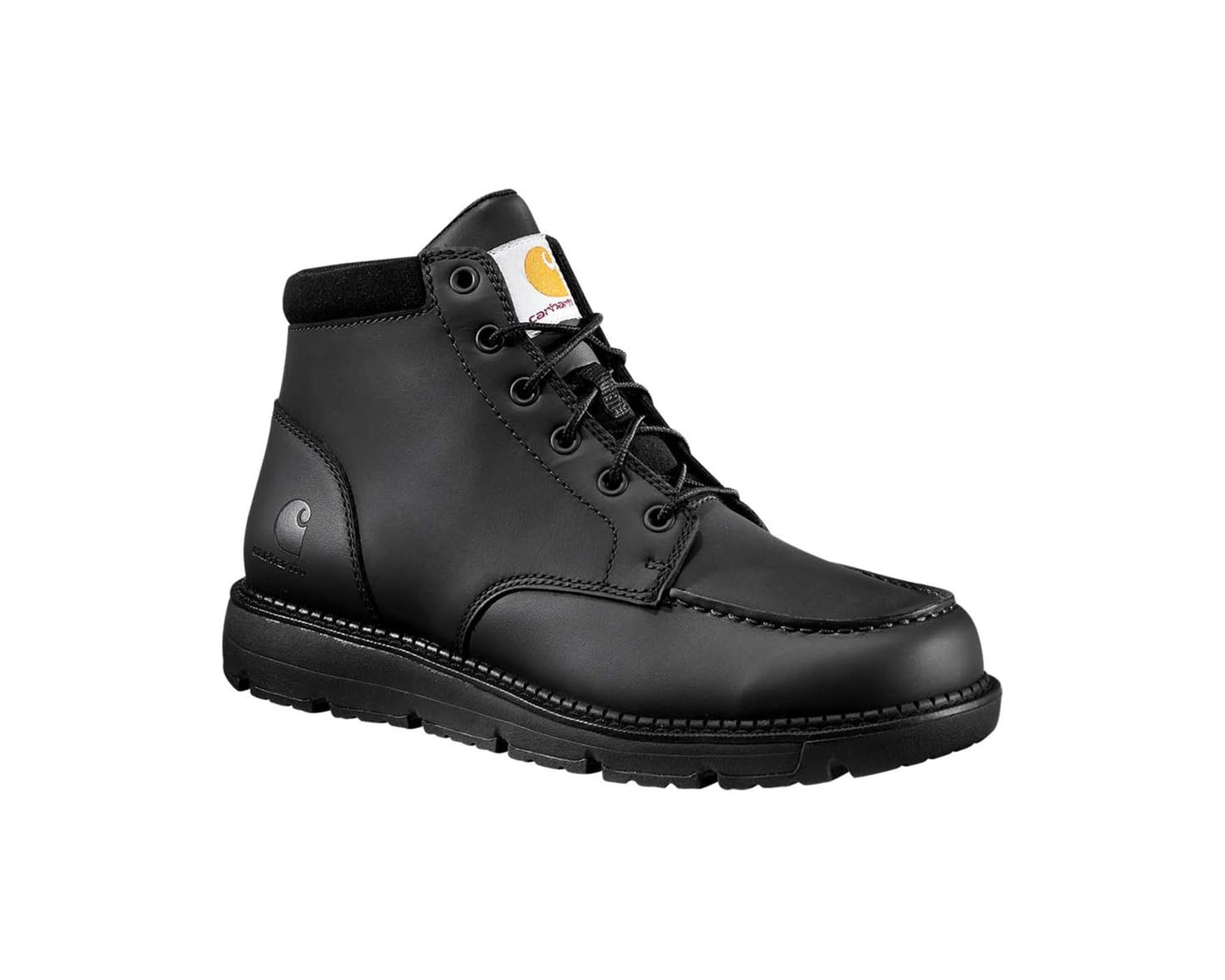 Men's Carhartt Millbrook 5 Moc Soft Toe Wedge Boot Black/Black