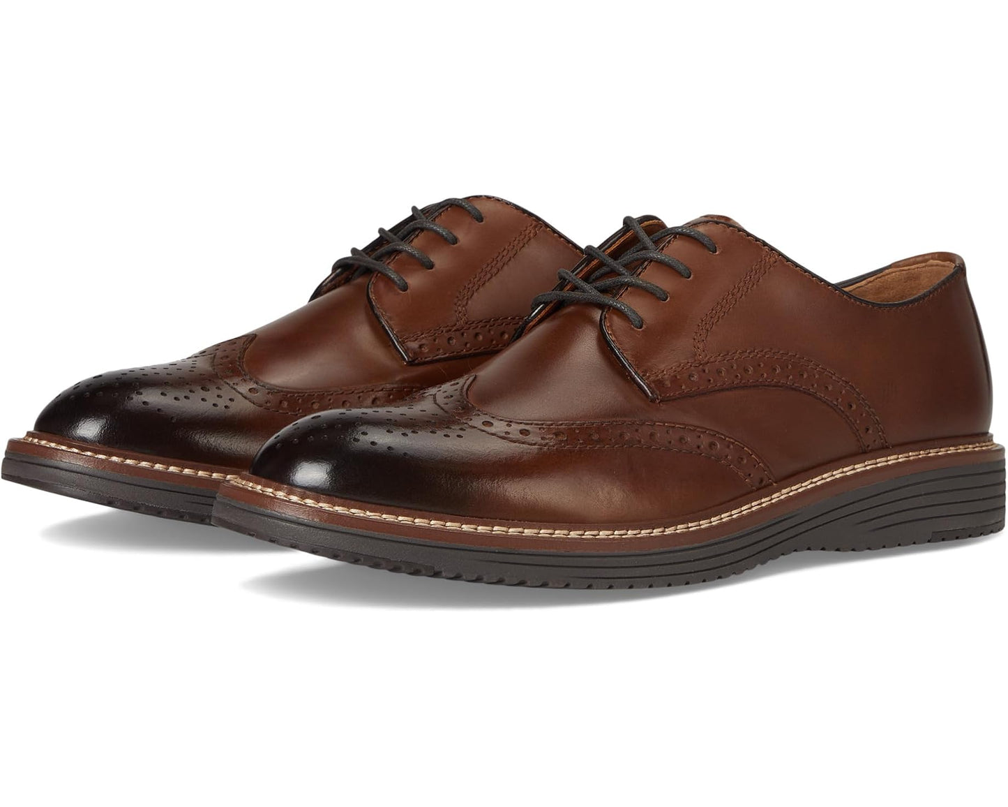 Men's Johnston & Murphy Upton Wingtip Tan Full Grain