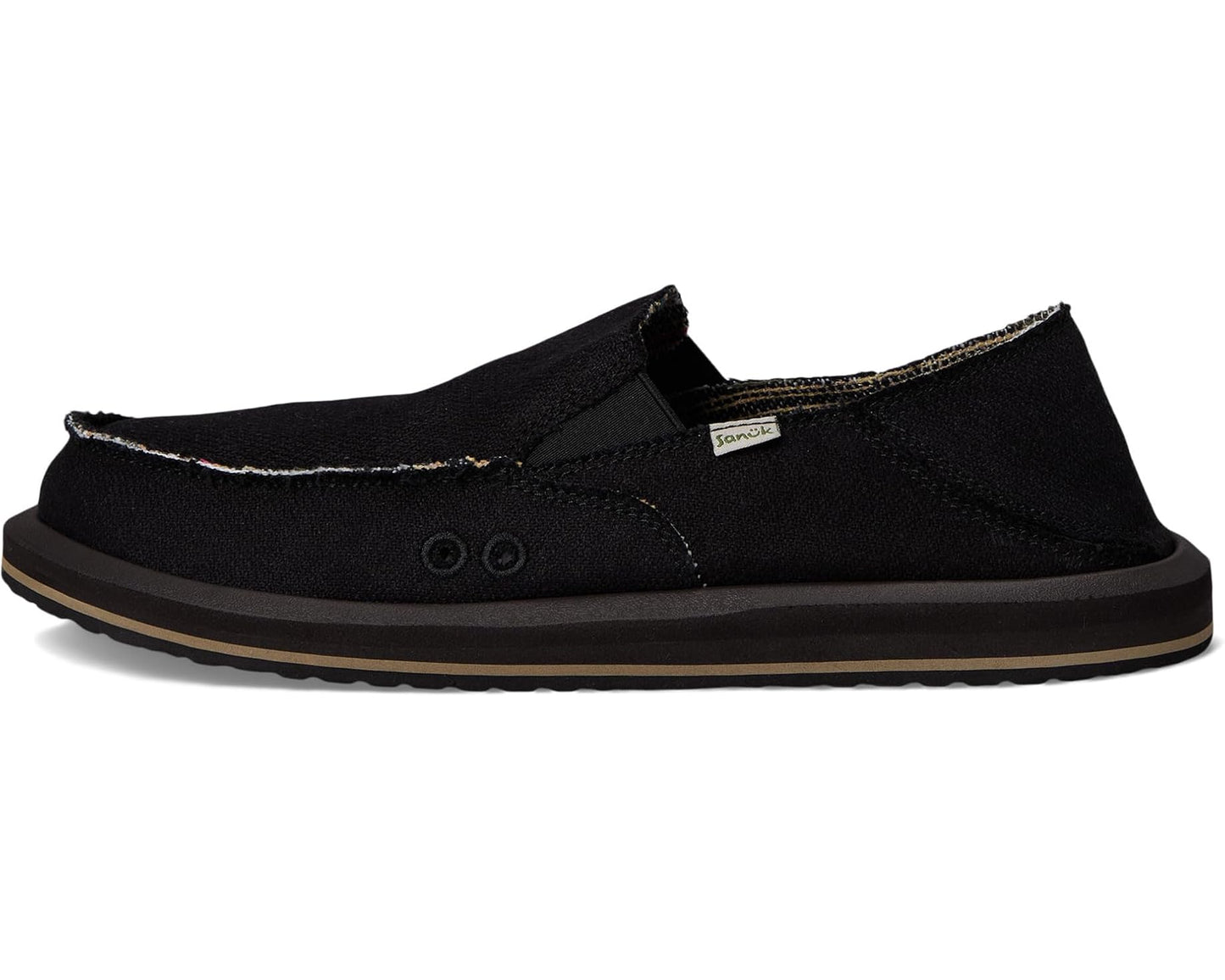 Men's Sanuk Donny Hemp Two-Tone Black