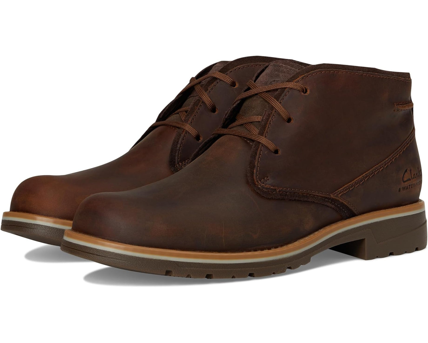 Men's Clarks Morris Peak Waterproof Beeswax Leather