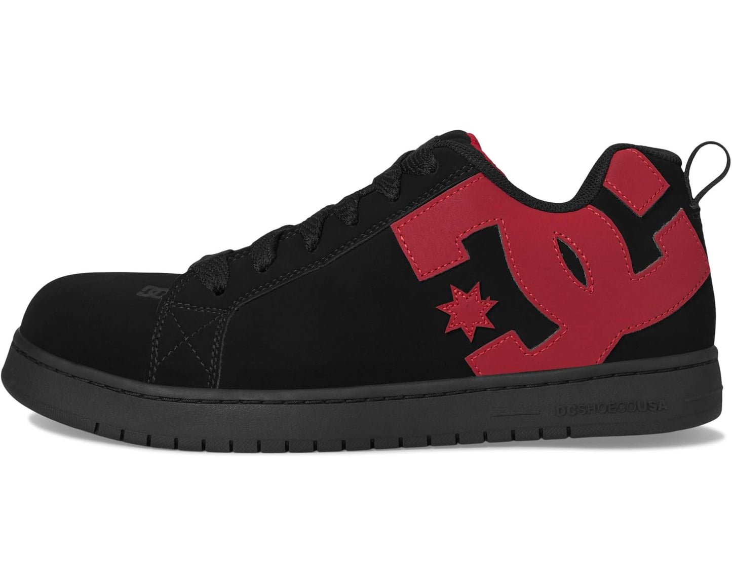 Men's DC Work Court Graffic Work Comp Toe SD Black/Red