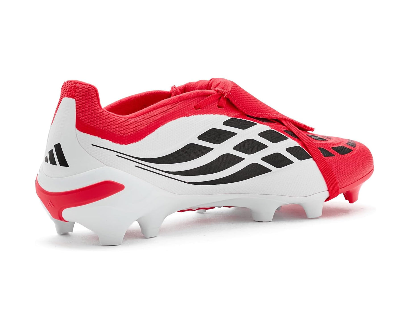 Unisex adidas Predator League Fold-over Tongue Firm Ground Footb Soccer Cleats Lucid Red/Black/White