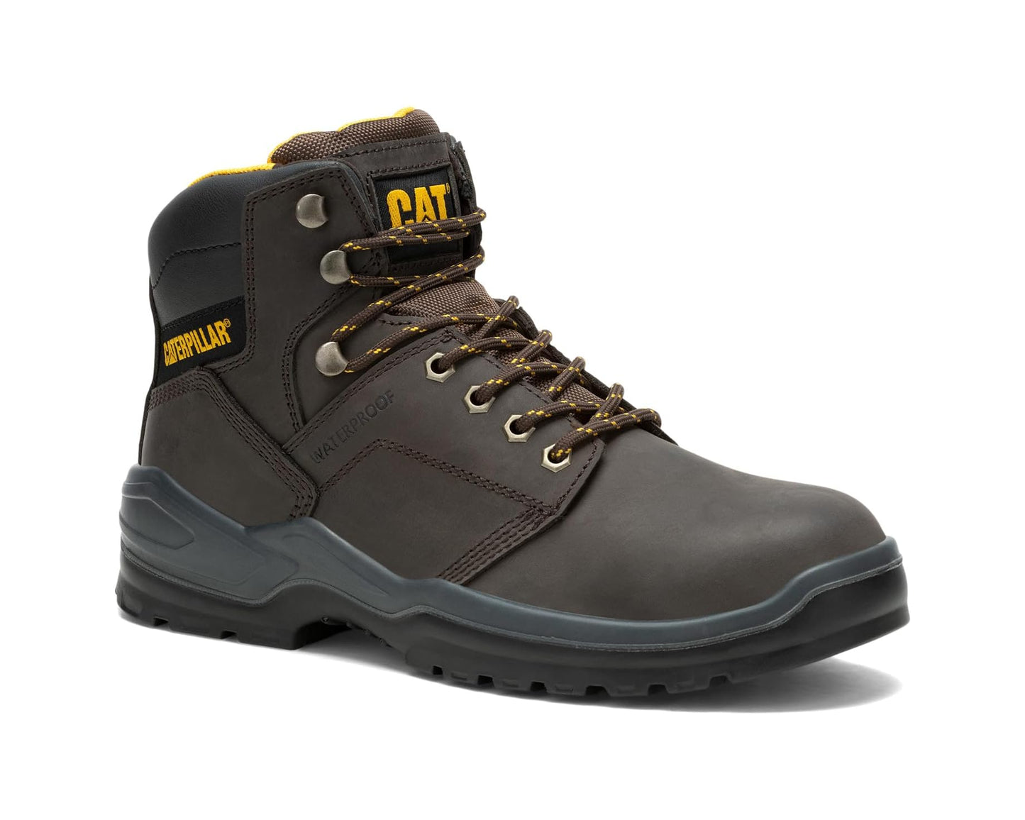 Men's Caterpillar Striver Waterproof Steel Toe Brown 1