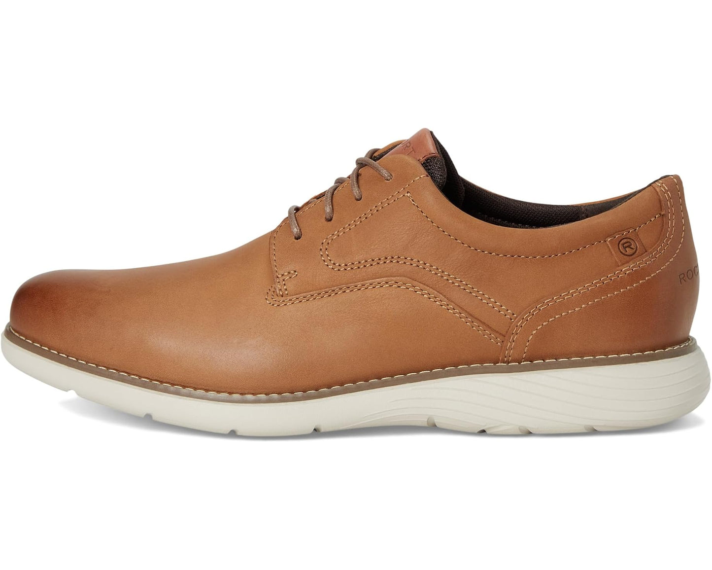 Men's Rockport Garett Plain Toe Caramel Leather