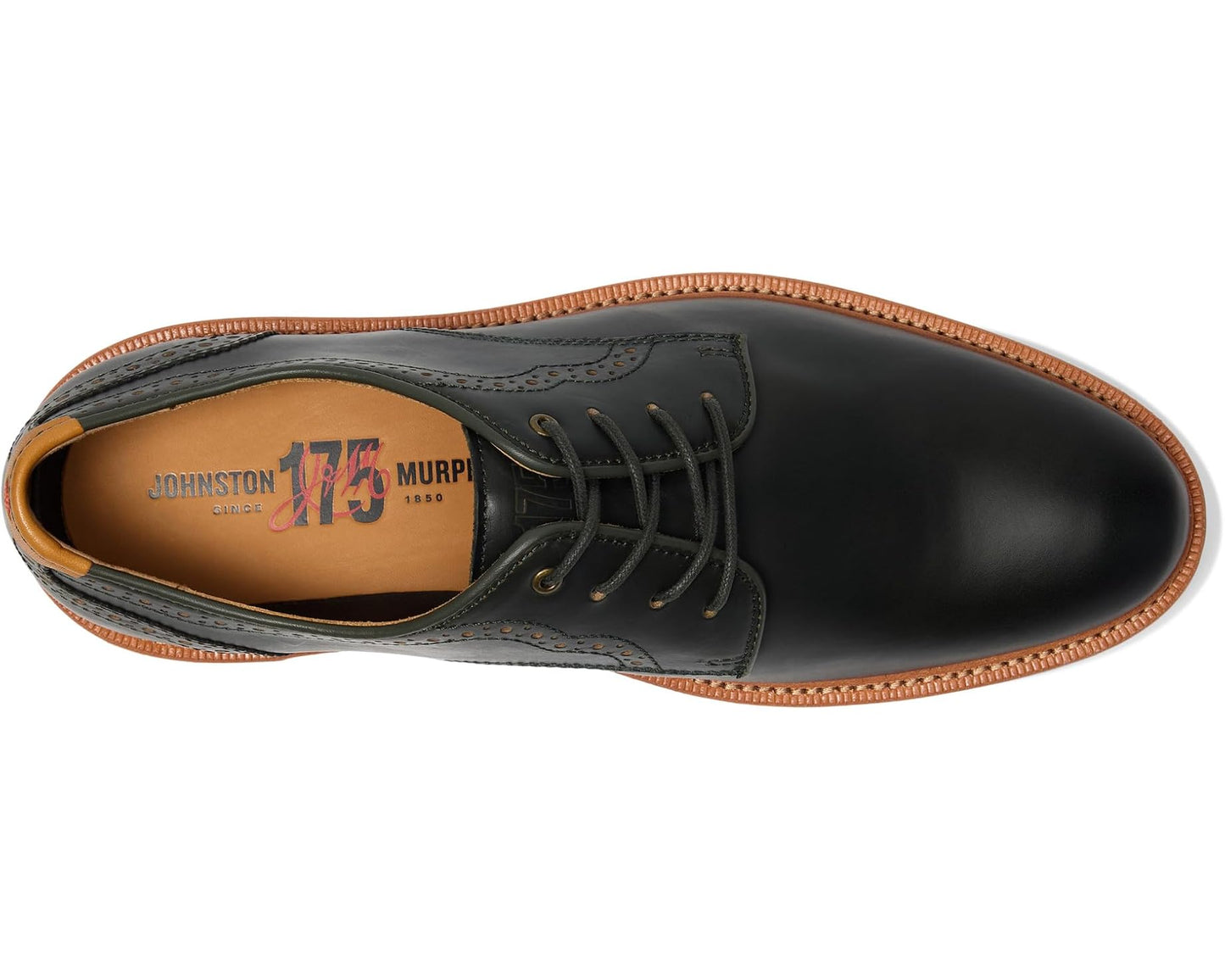 Men's Johnston & Murphy Upton 175th Plain Toe Olive Oiled American Full Grain
