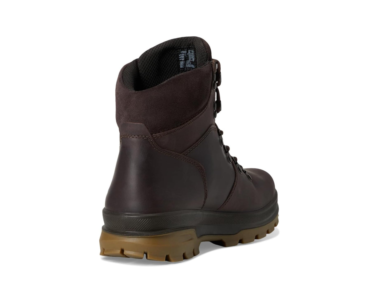 Men's ECCO Sport Rugged Track Plain Toe High Waterproof Hiking Boots Coffee