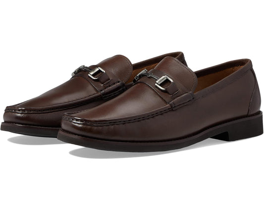 Men's Peter Millar Crown Leather Bit Loafers Brown