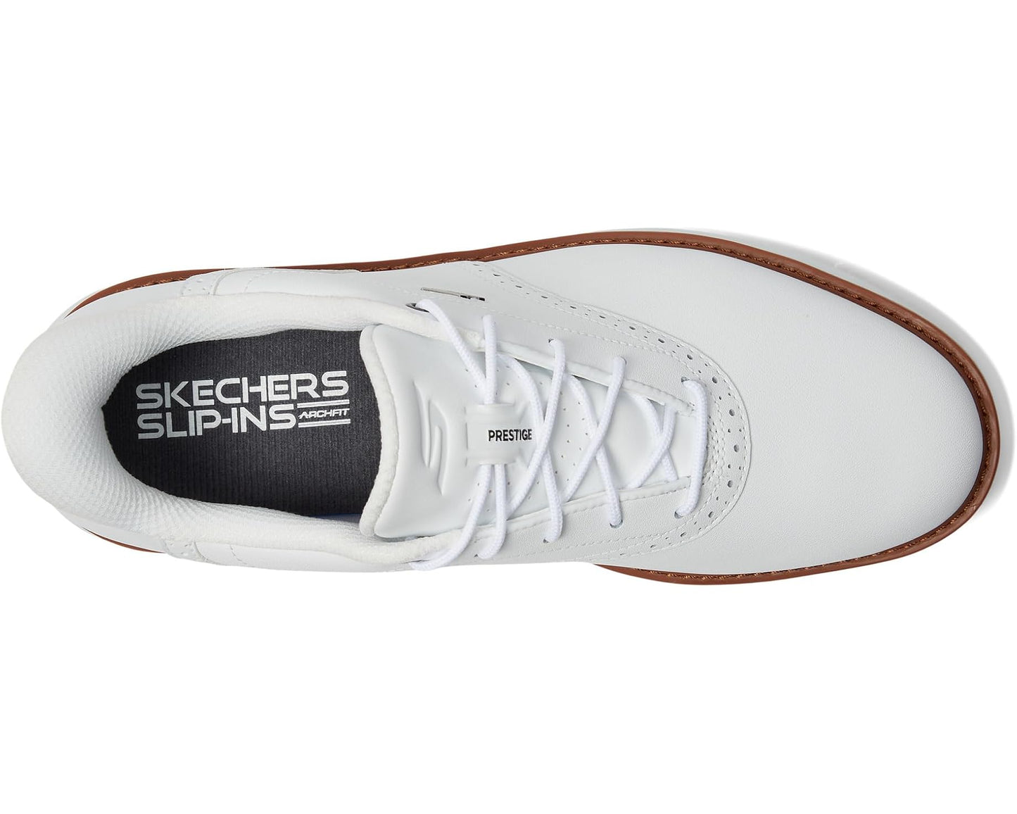 Men's Skechers GO GOLF Prestige Slip-In ArchFit Spiked Golf Shoe White