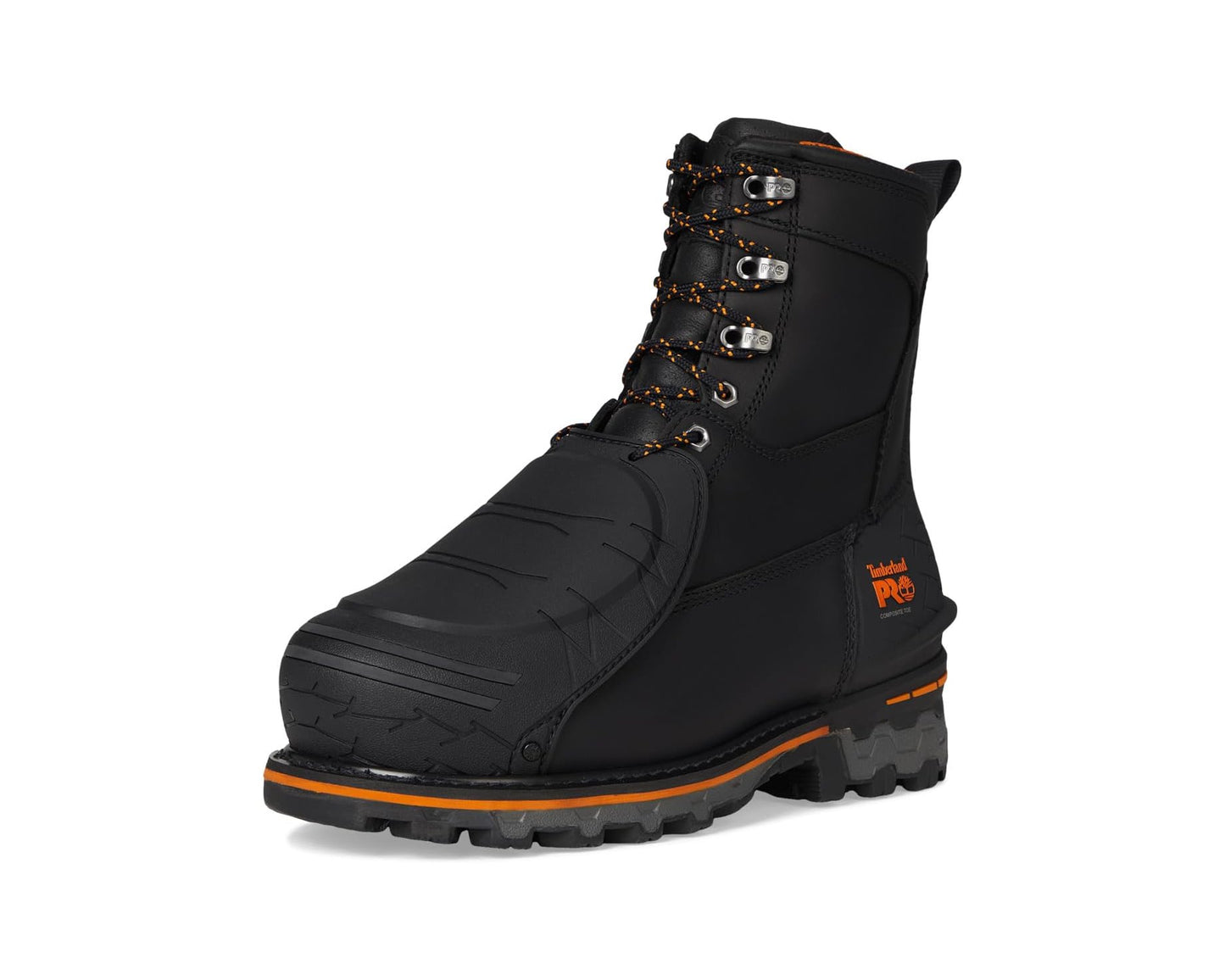 Men's Timberland PRO Boondock 8 Inch Composite Safety Toe Puncture Resistant External MetGuard Black