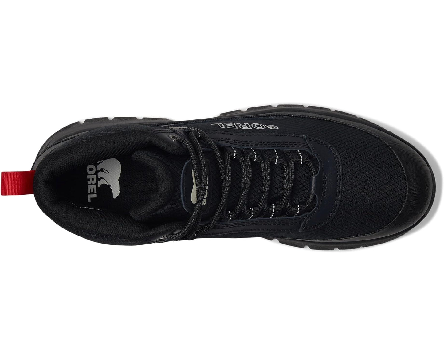 Men's SOREL Outing Nw Sneaker Mid Waterproof Black/Black