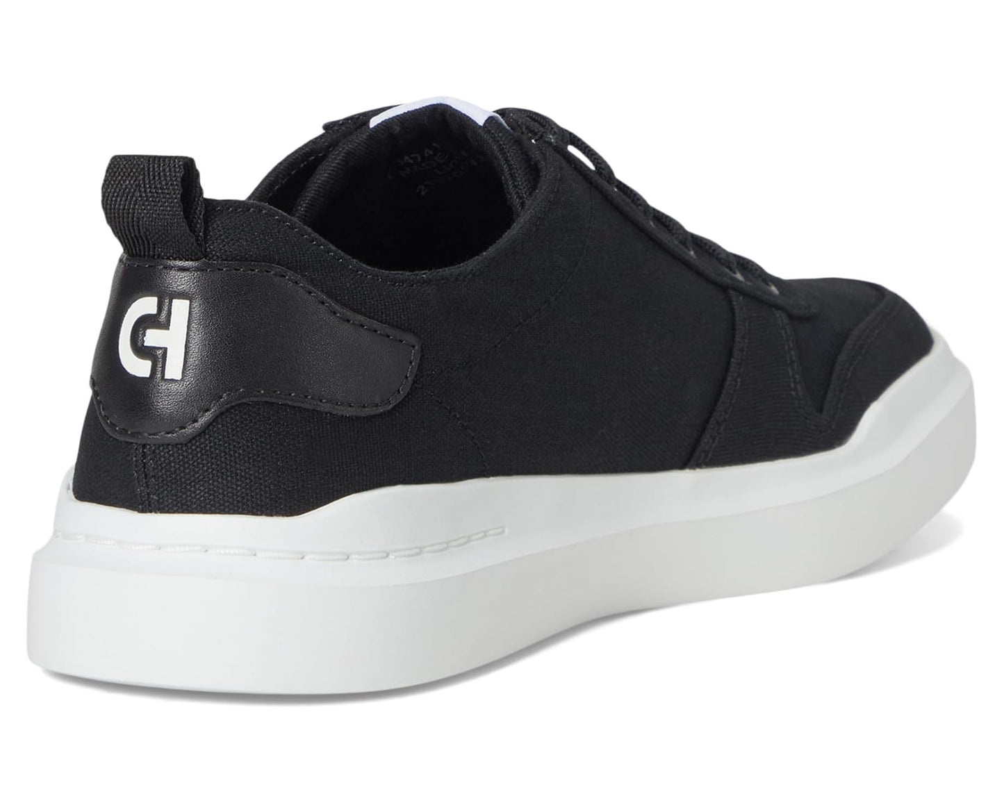 Men's Cole Haan GrandPro Rally Canvas Court Sneaker Black Canvas/Optic White