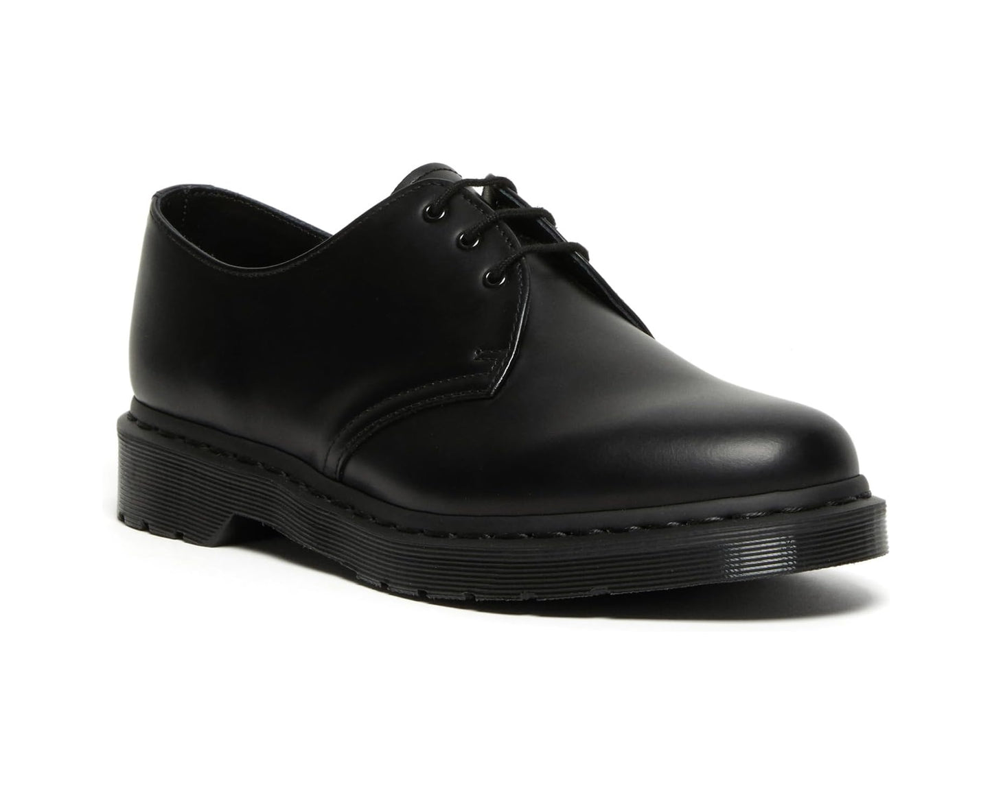 Unisex Dr. Martens 1461 3-Tie Shoe Black Smooth