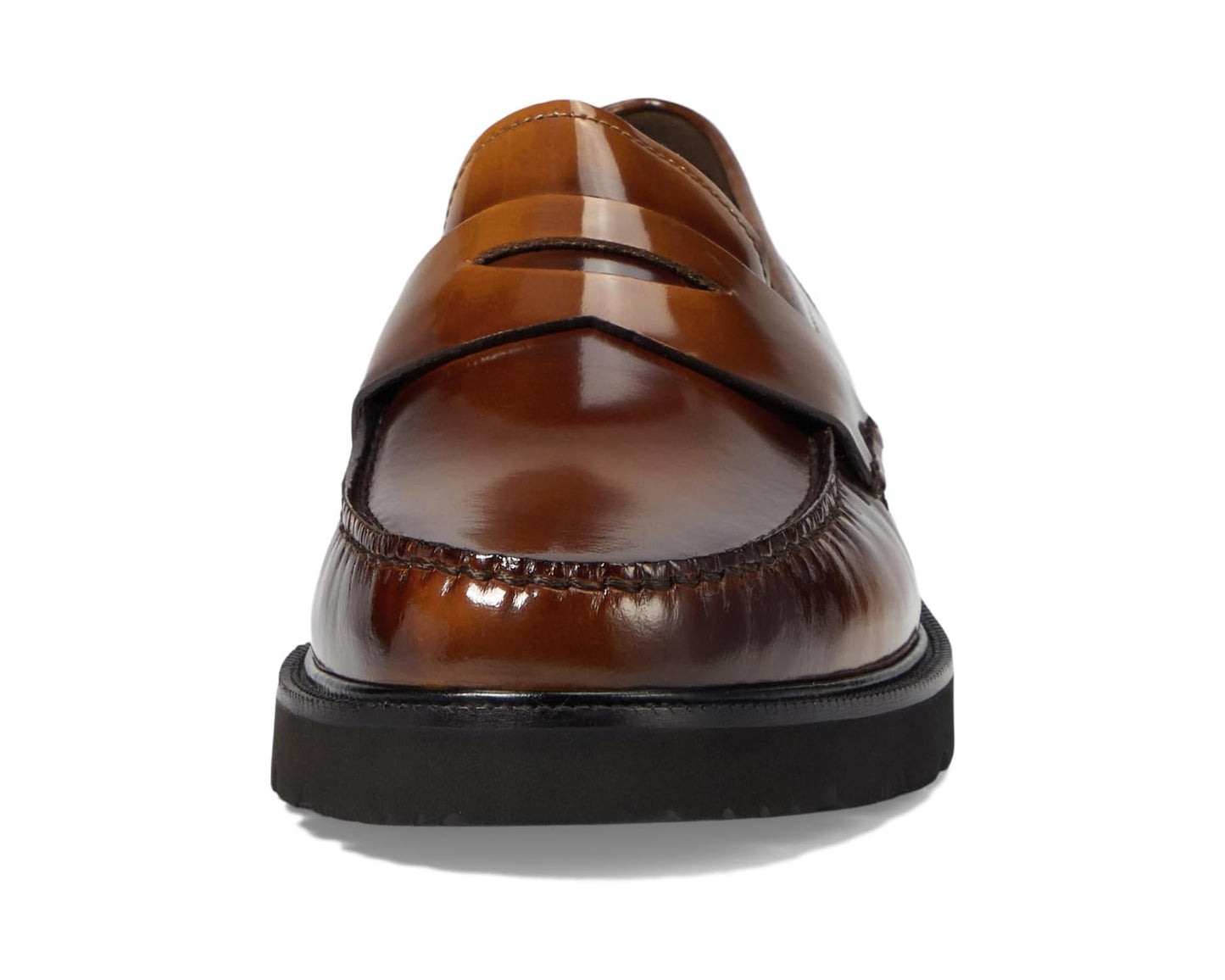 Men's Cole Haan American Classics Penny Loafers Dark Chocolate/Light Amber Brushoff/Black