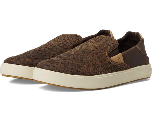 Men's OluKai Lae'ahi Lauhala Dark Java/Dark Java