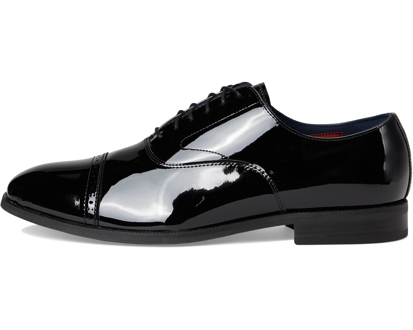 Men's Stacy Adams Concorde II Cap Toe Lace-Up Black Patent