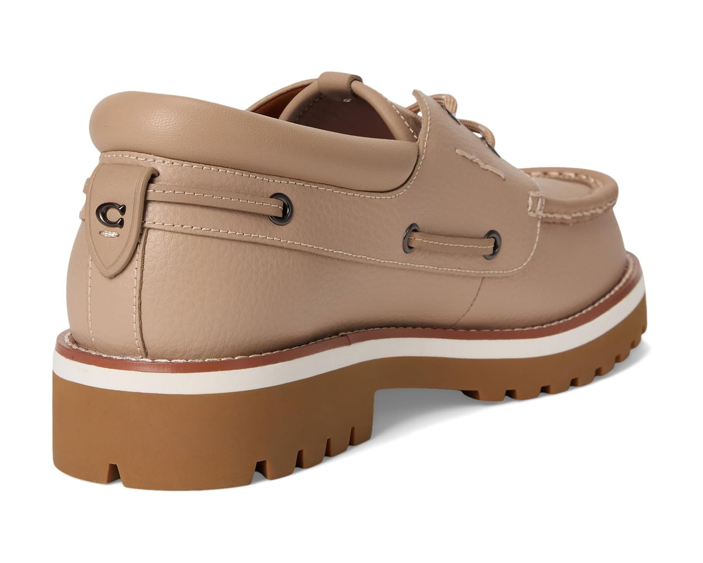 Men's COACH Benson Boat Shoe Taupe