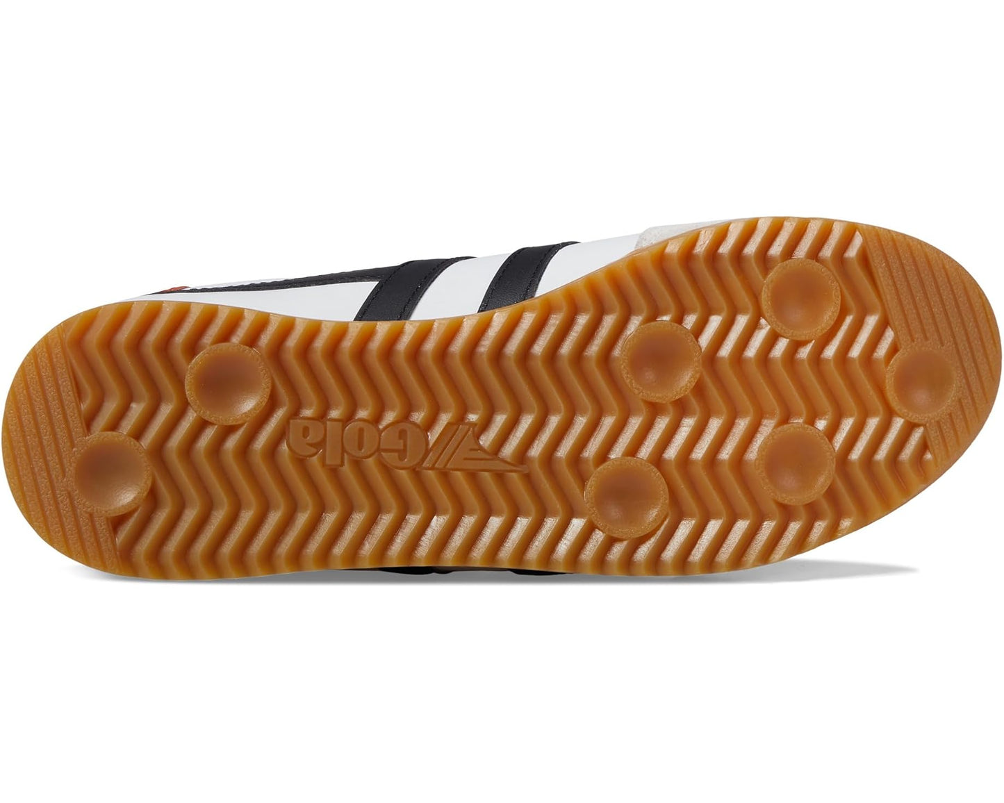 Men's Gola Torpedo Leather White/Black/Moody Orange
