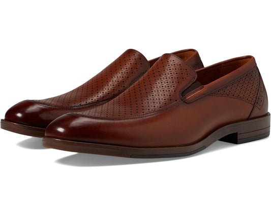 Men's Stacy Adams Aiden Moc Toe Slip-On Loafer Cognac