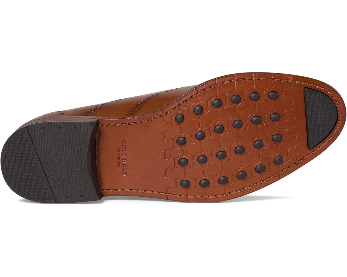Men's Cole Haan Ledley Grand Brogue Wingtip Oxfords British Tan/Dark Natural