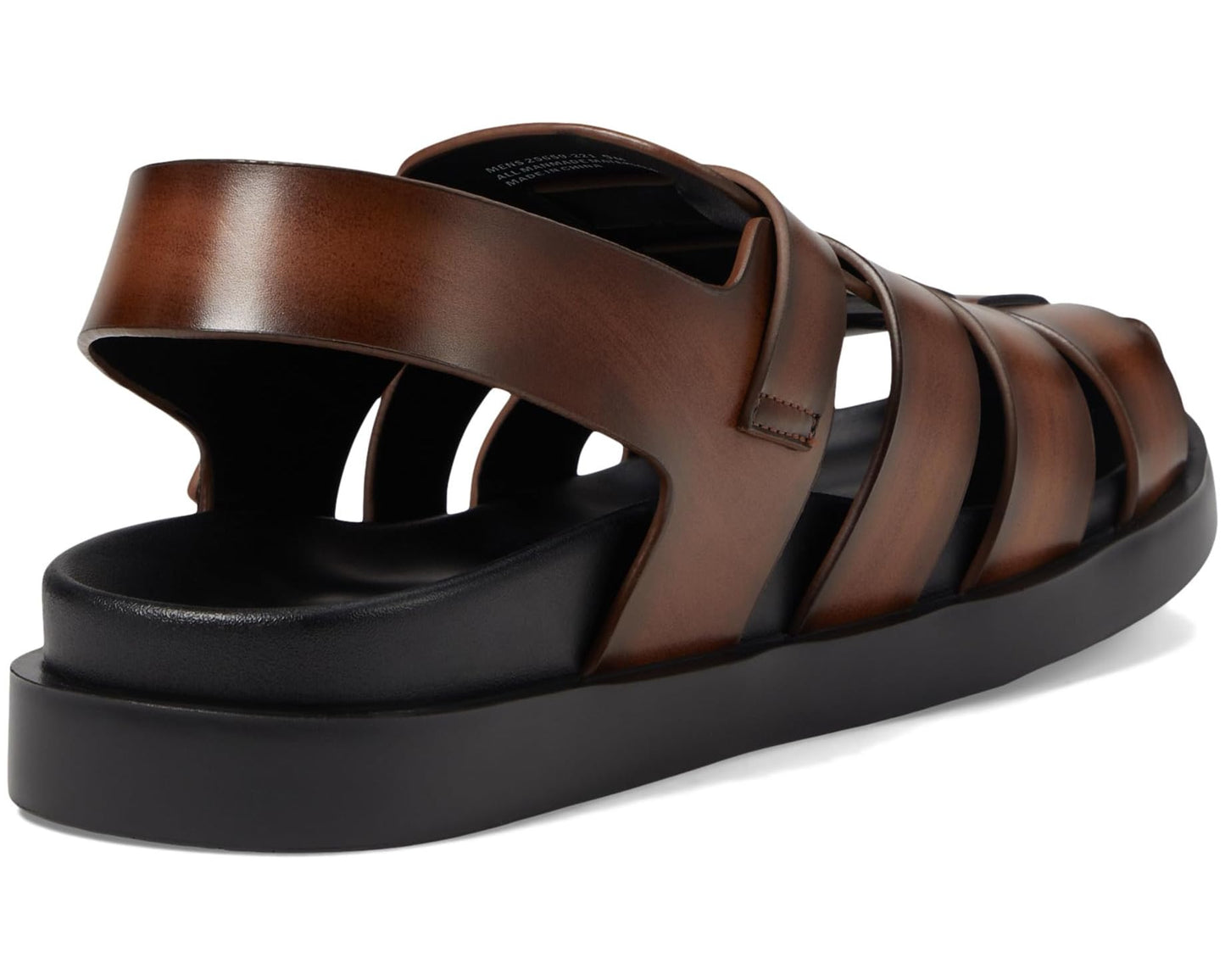 Men's Stacy Adams Montego Slingback Buckle Sandal Cognac