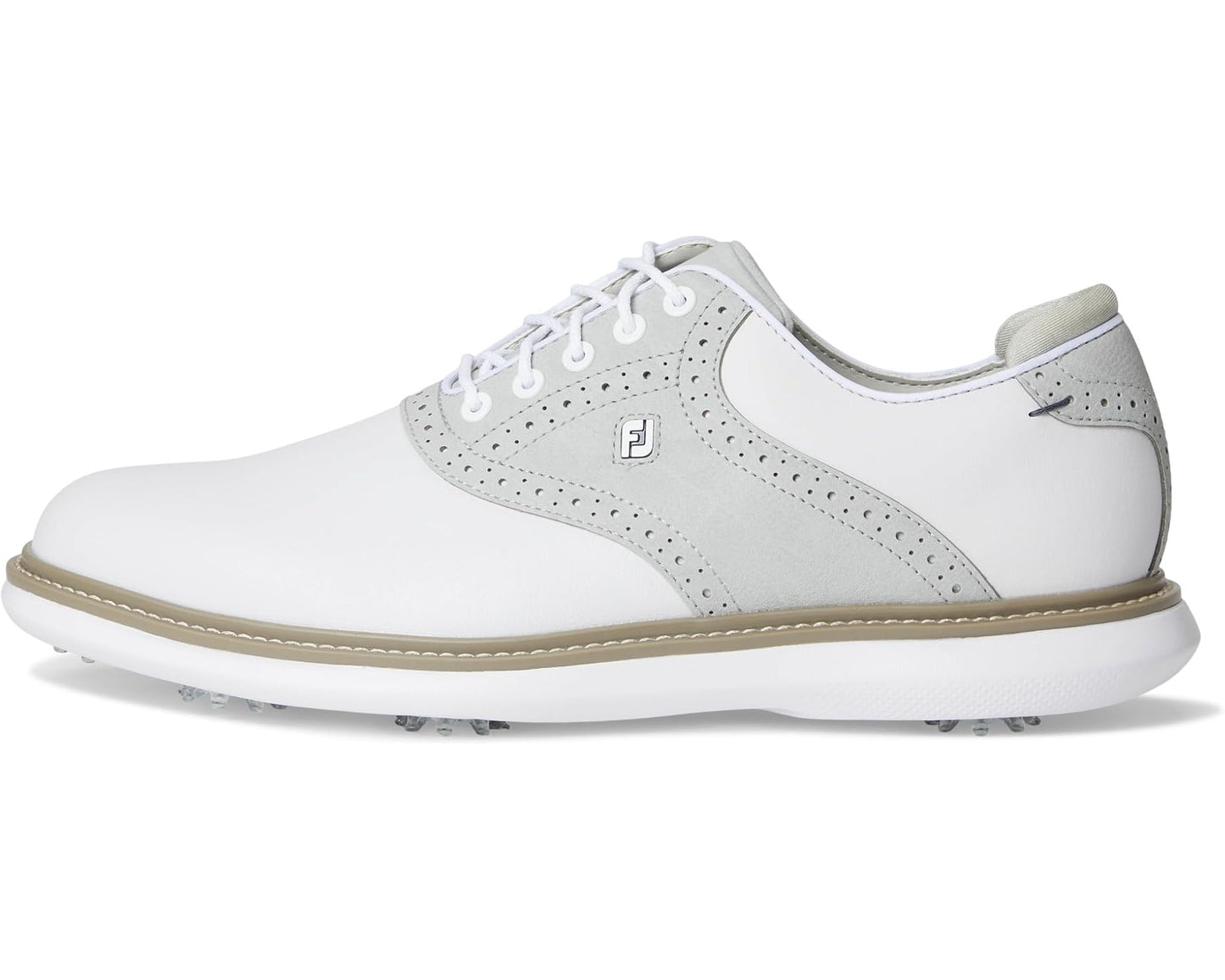 Men's FootJoy Traditions Golf Shoes- Previous Season White/Grey/White