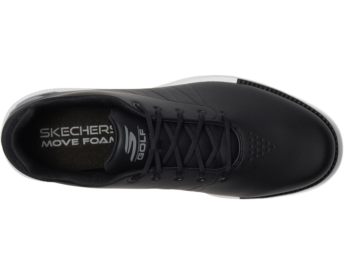 Men's Skechers GO GOLF Tempo Spiked Golf Shoe Black/White