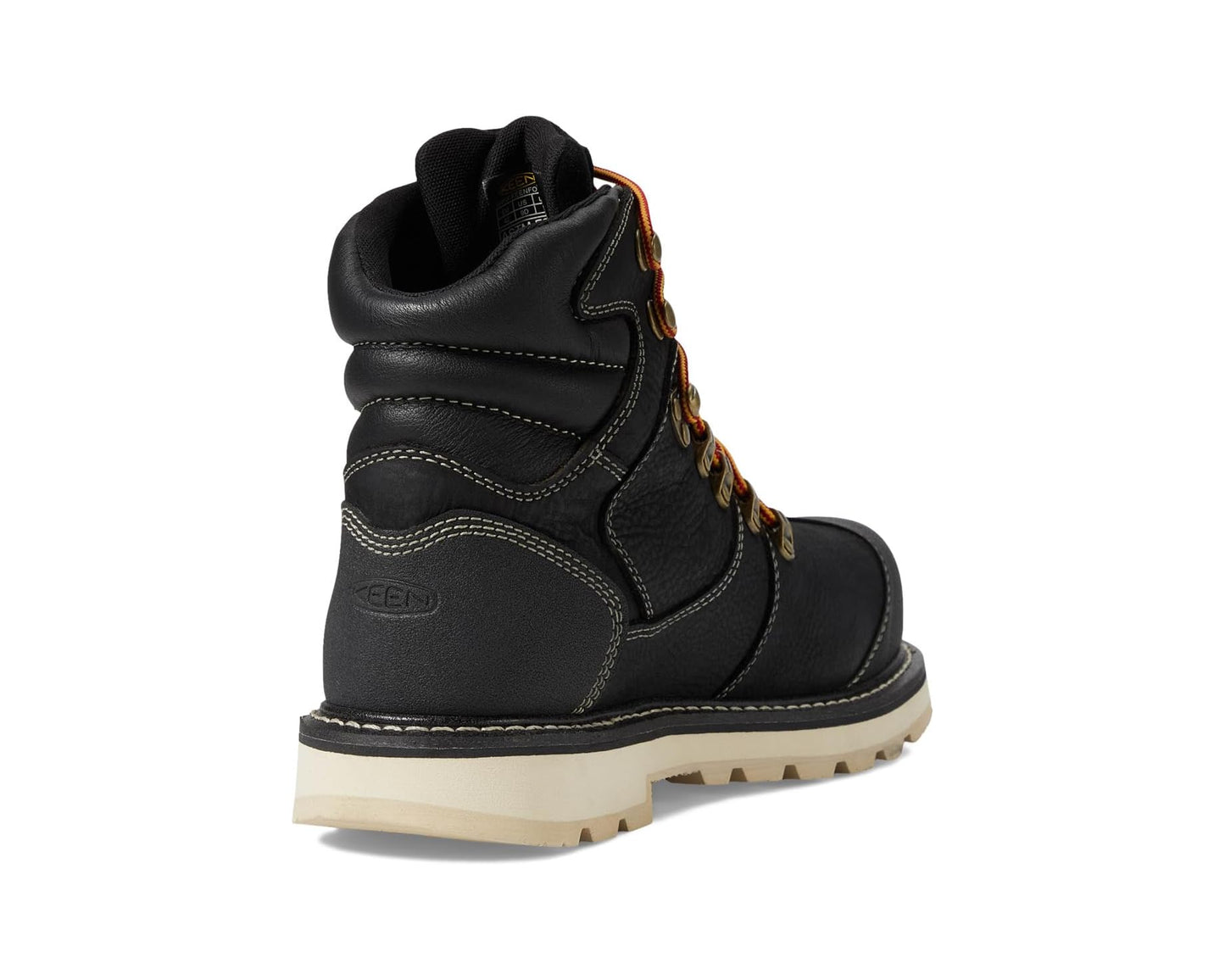 Men's KEEN Utility Cincinnati+ 6 Composite Toe Waterproof 90 Degree Heel Black/Sandshell