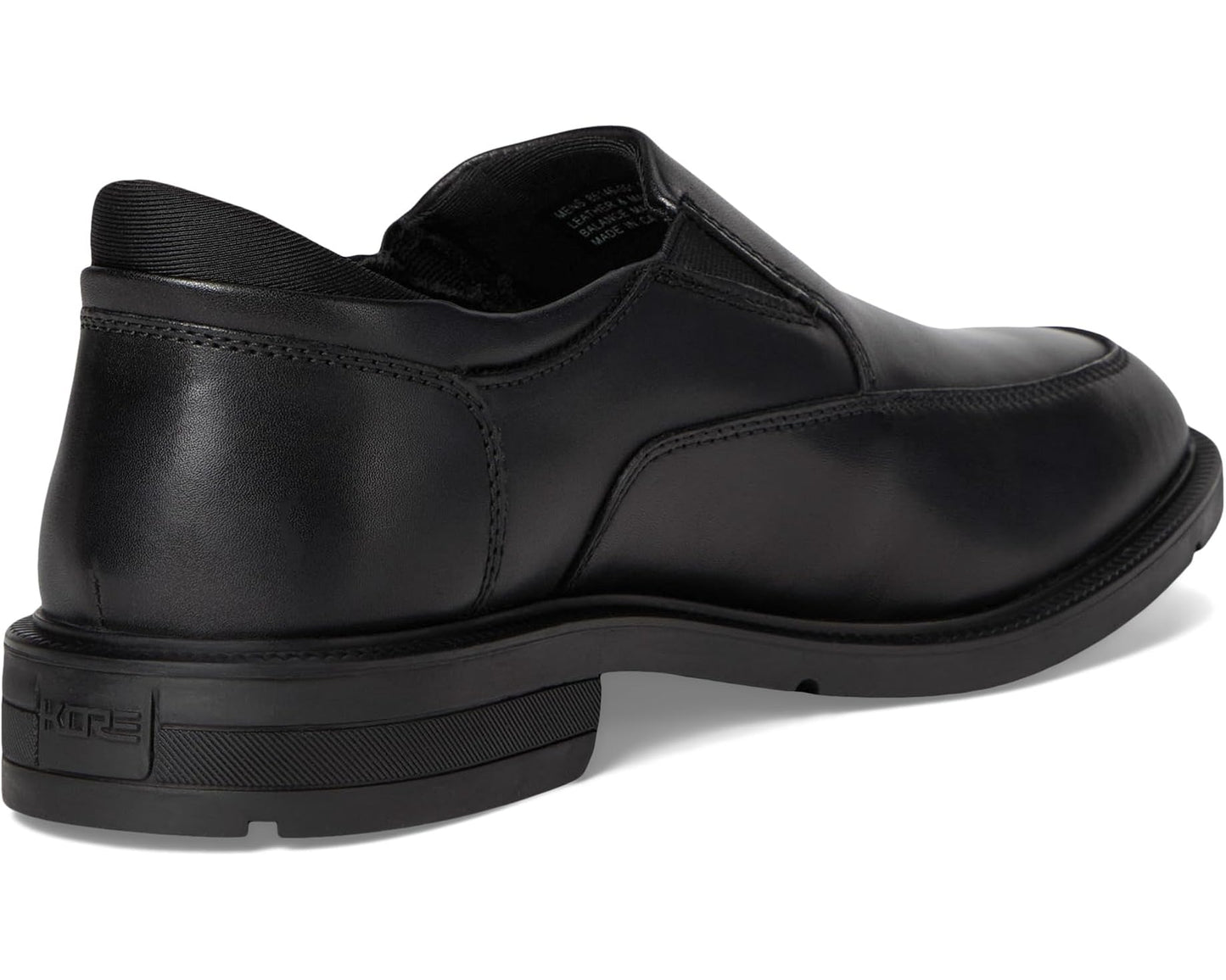 Men's Nunn Bush Kore Ez Icon Moccasin Toe Slip-On Easy-On Easy-Off Dress Casual Shoe Loafer Black