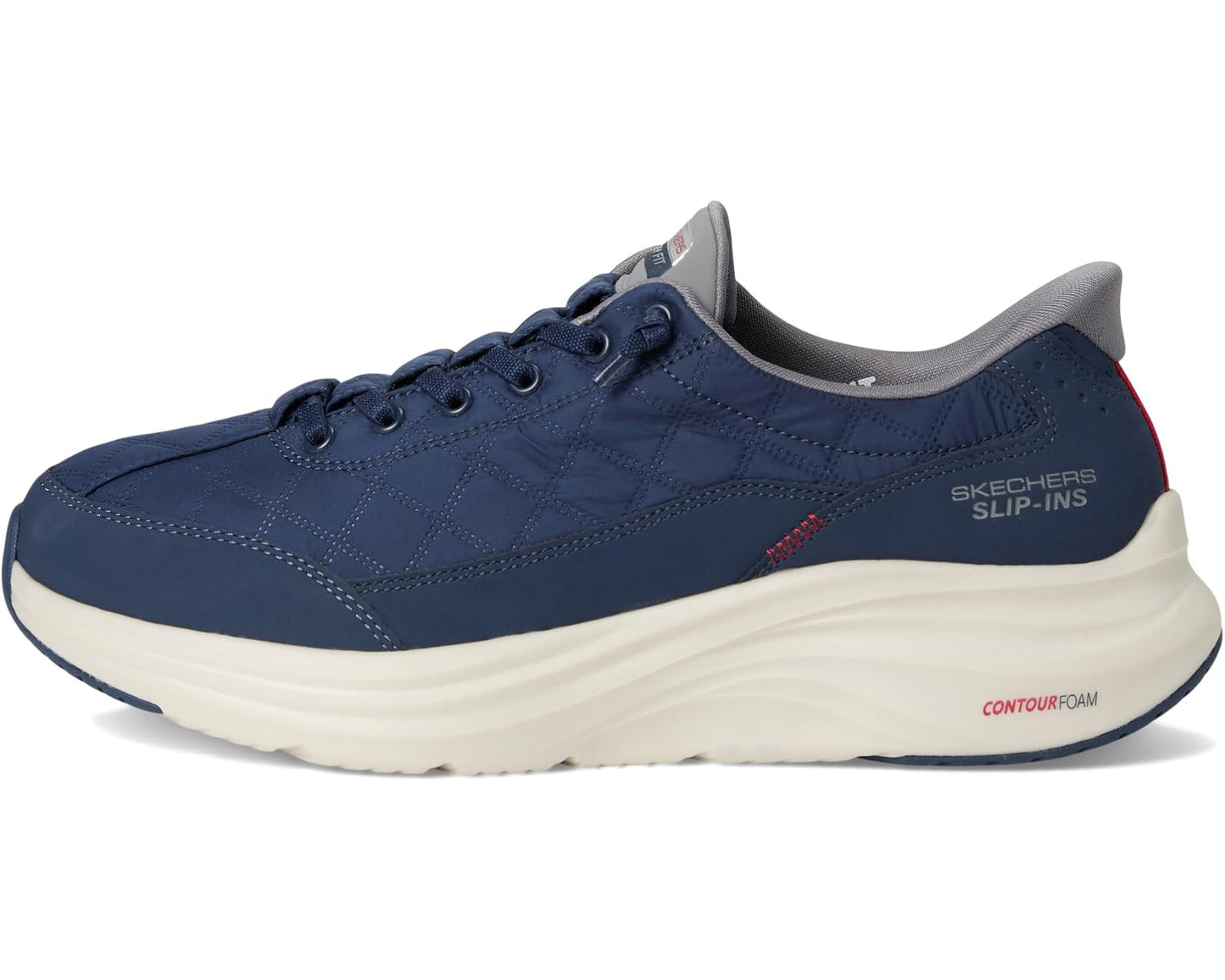 Men's SKECHERS Contour Foam Cozy Fit Hands Free Slip-In Navy/Grey