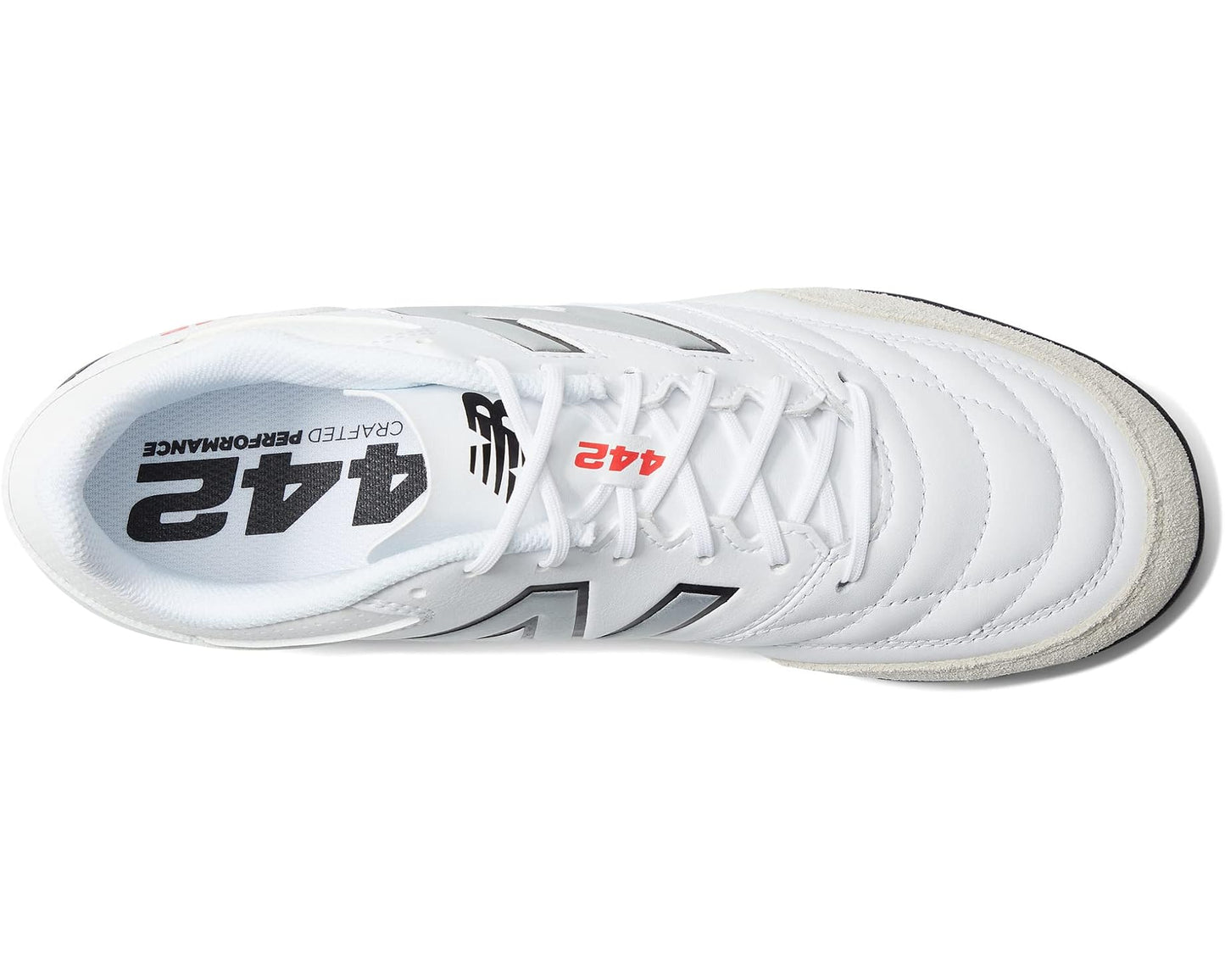 Men's New Balance 442V2 Team TF Soccer Cleats White/Black