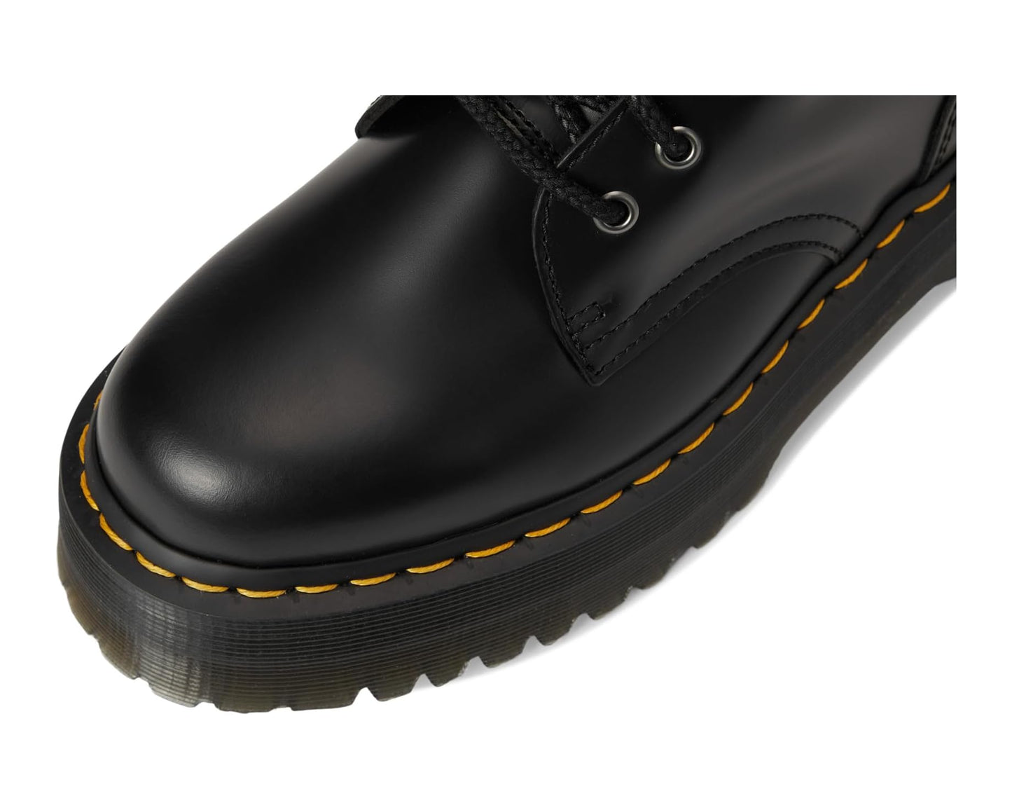 Men's Dr. Martens Jadon Smooth Leather Platform Boots Black Polished Smooth