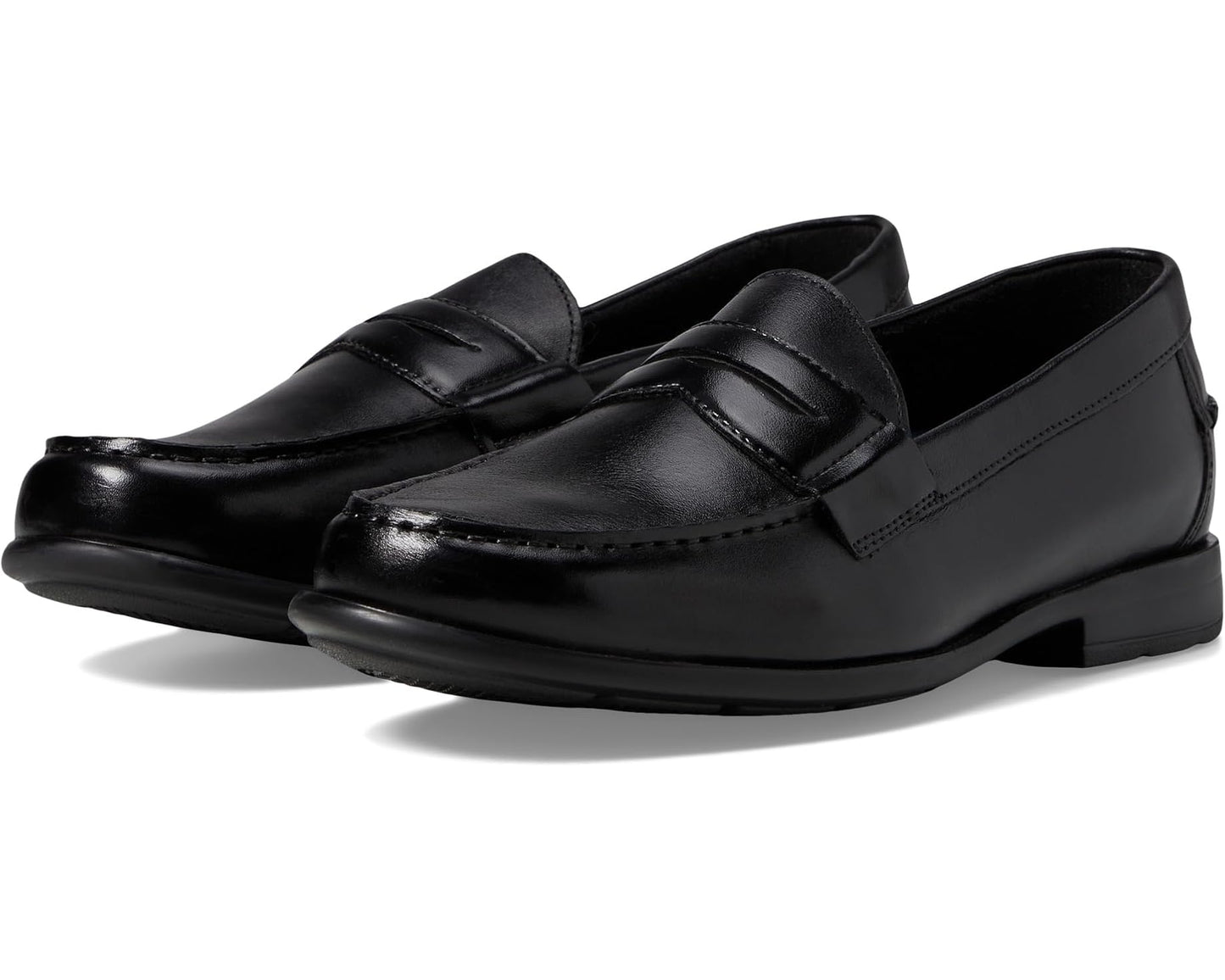 Men's Nunn Bush Drexel Moc Toe Penny Loafer with KORE Walking Comfort Technology Black