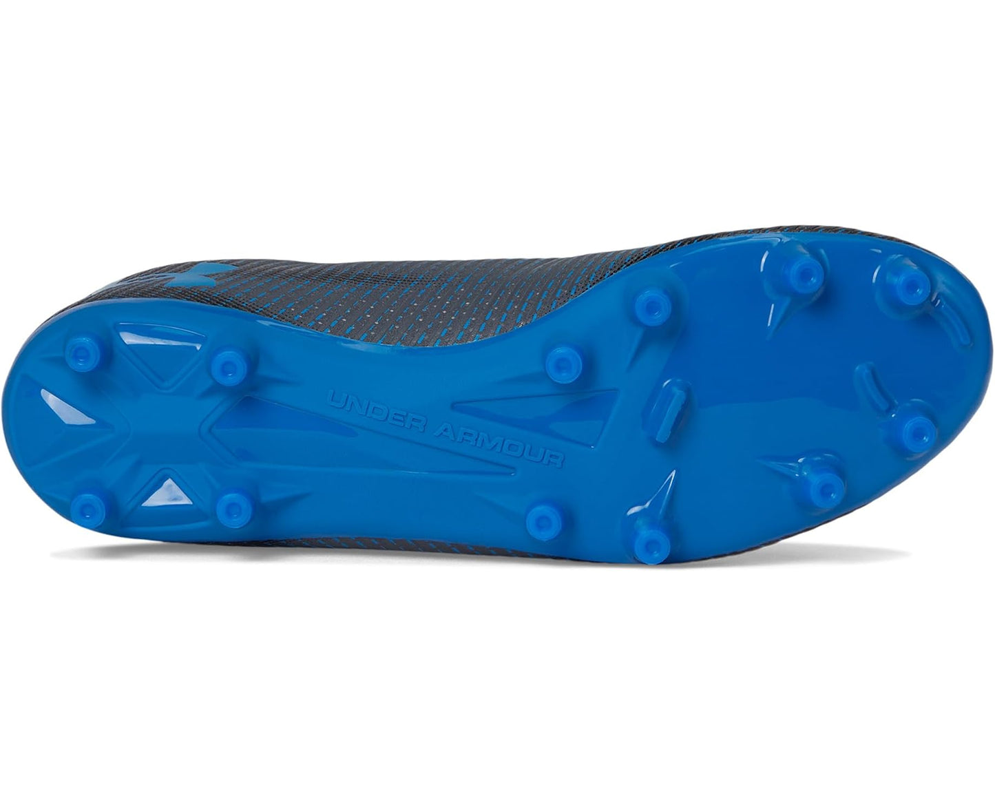 Unisex Under Armour Shadow Select 2 Soccer Cleats Castlerock/Black/Blue Atlantis