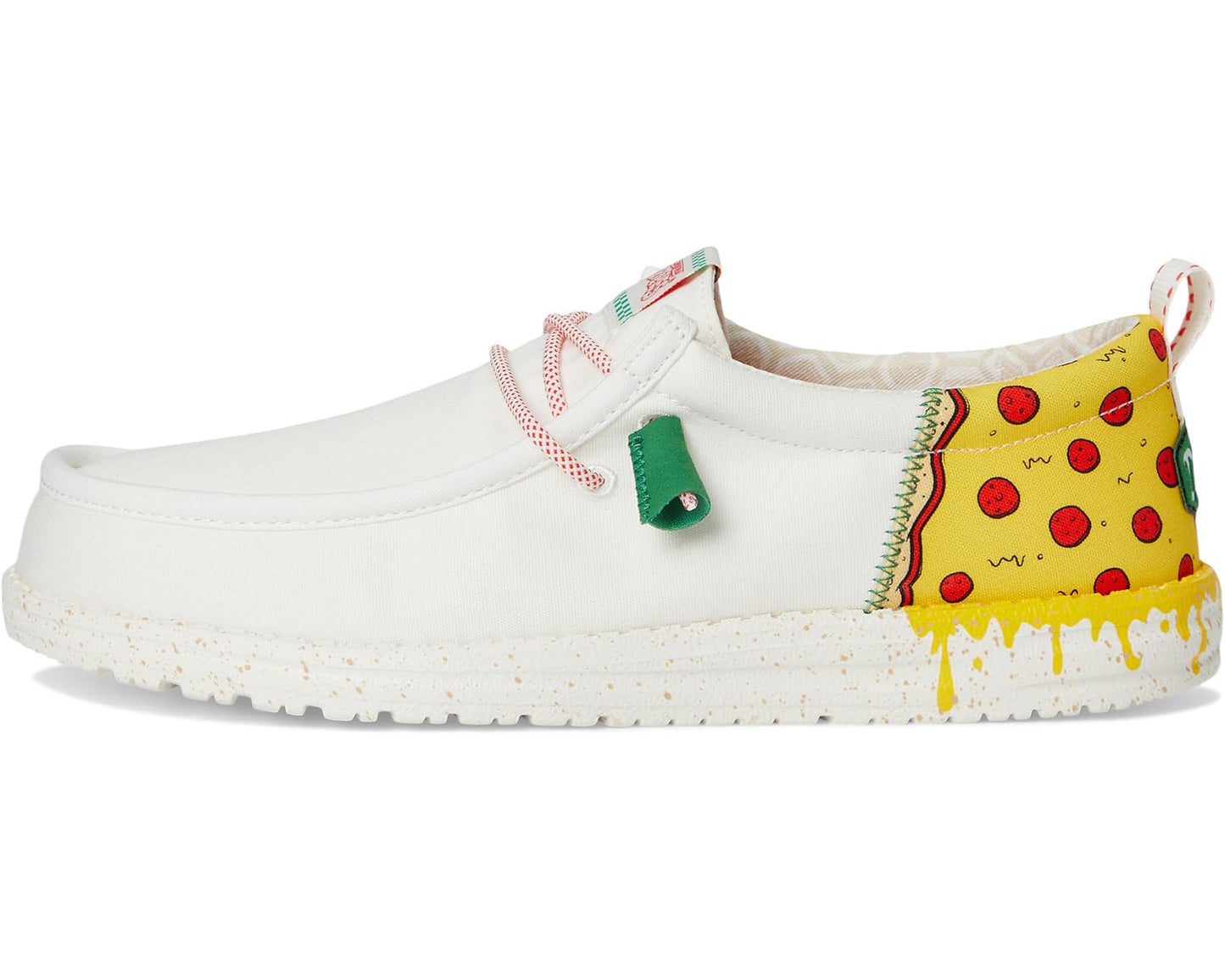 Men's Hey Dude Wally Funk TMNT Pizza White/Red