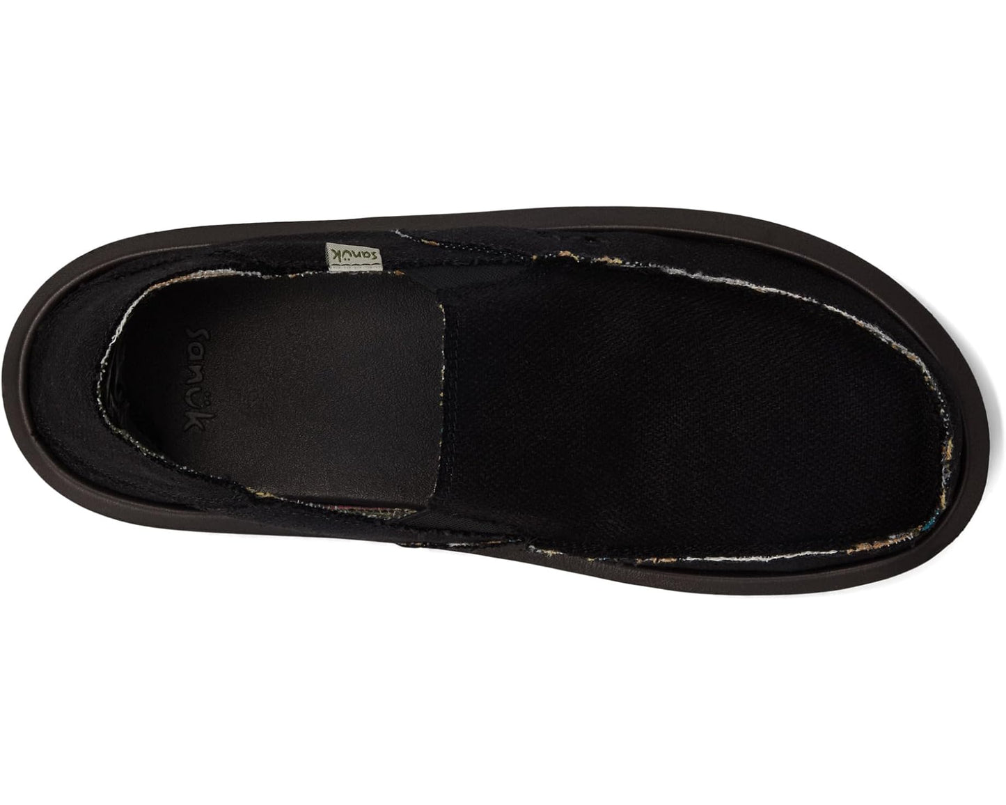 Men's Sanuk Donny Hemp Two-Tone Black