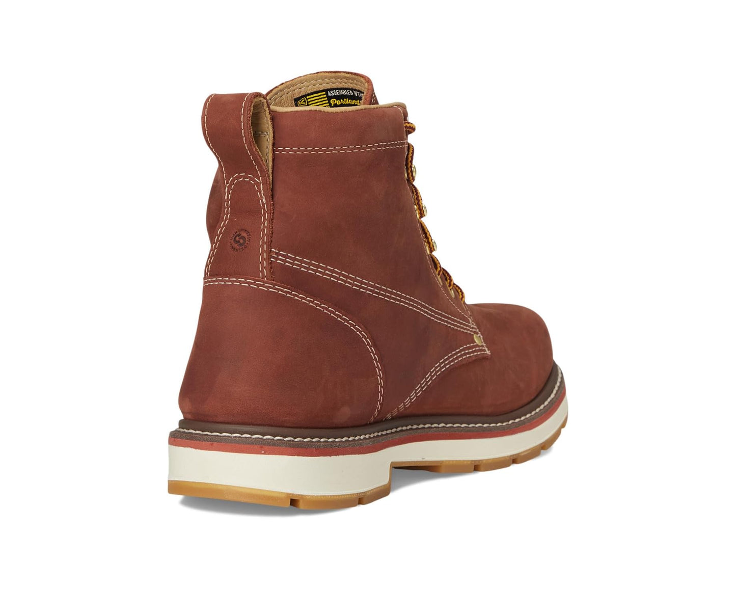 Men's KEEN Utility Liberty 6 Waterproof 90° Heel Boots (Soft Toe) Bombay Brown/Gum