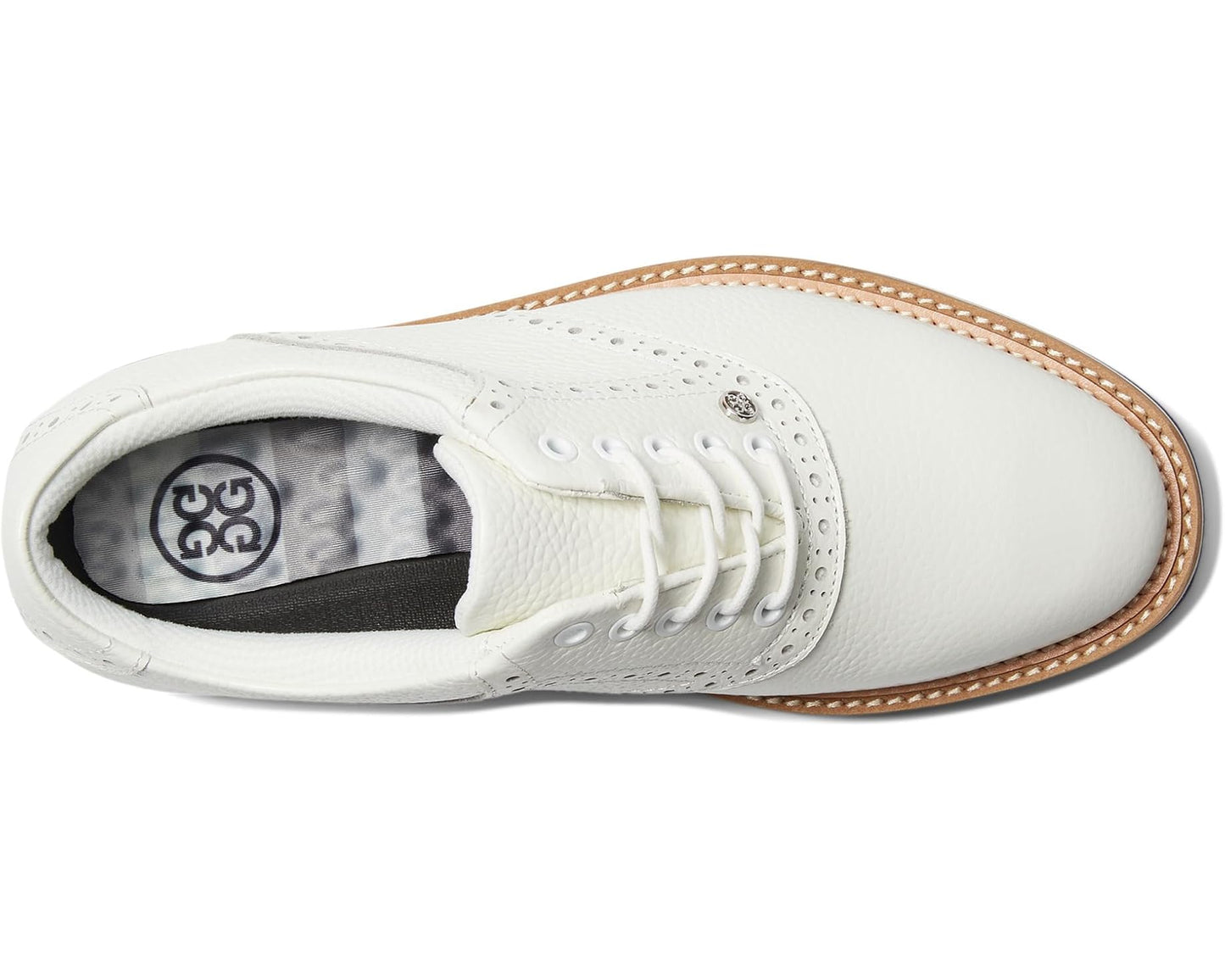 Men's GFORE Tonal Saddle Gallivanter Golf Shoes Snow/Twilight