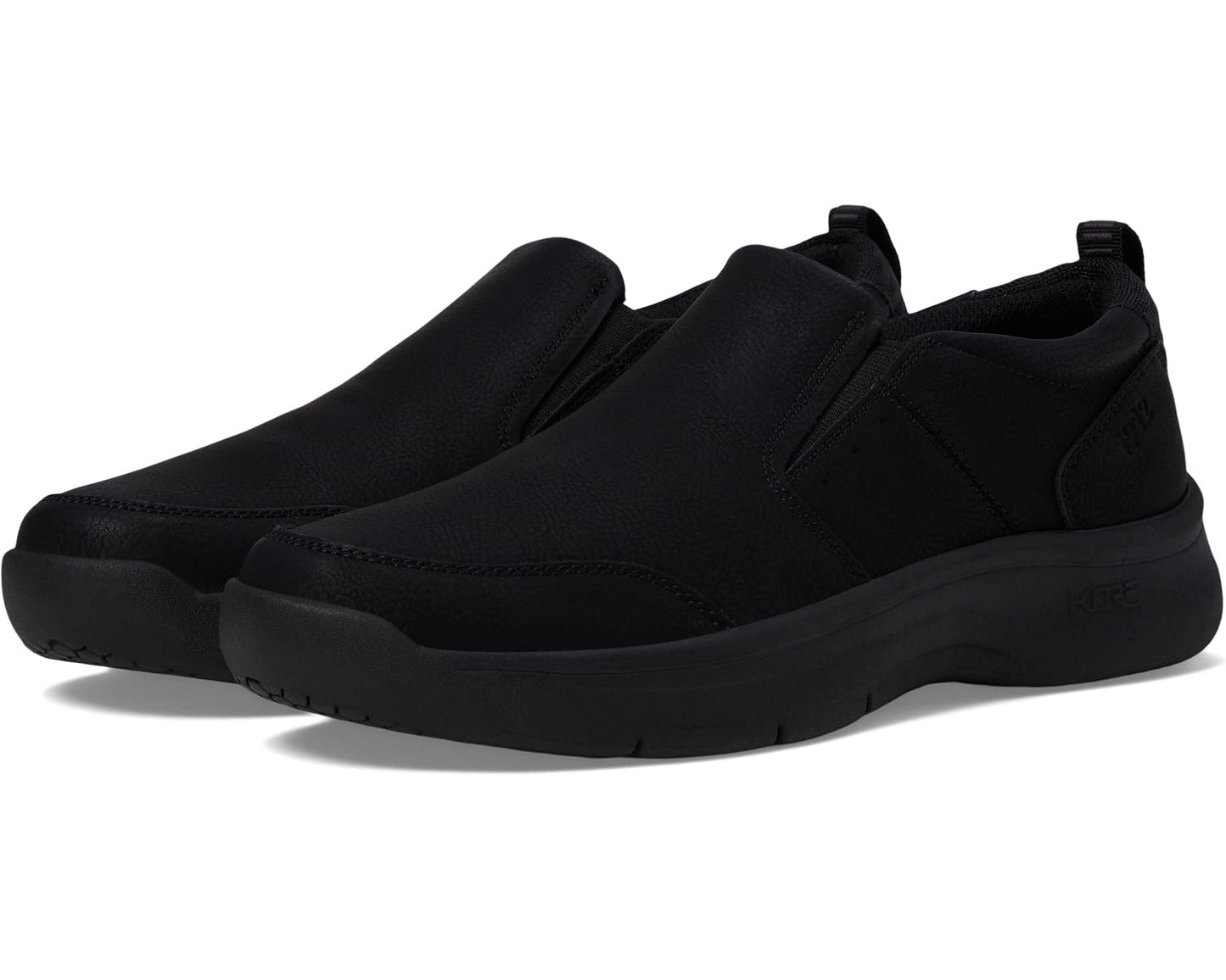 Men's Nunn Bush Kore Elevate Moccasin Toe Slip-On Lightweight Loafer Black