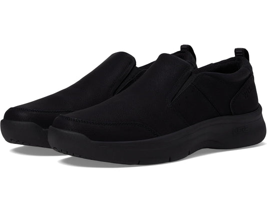 Men's Nunn Bush Kore Elevate Moccasin Toe Slip-On Lightweight Loafer Black