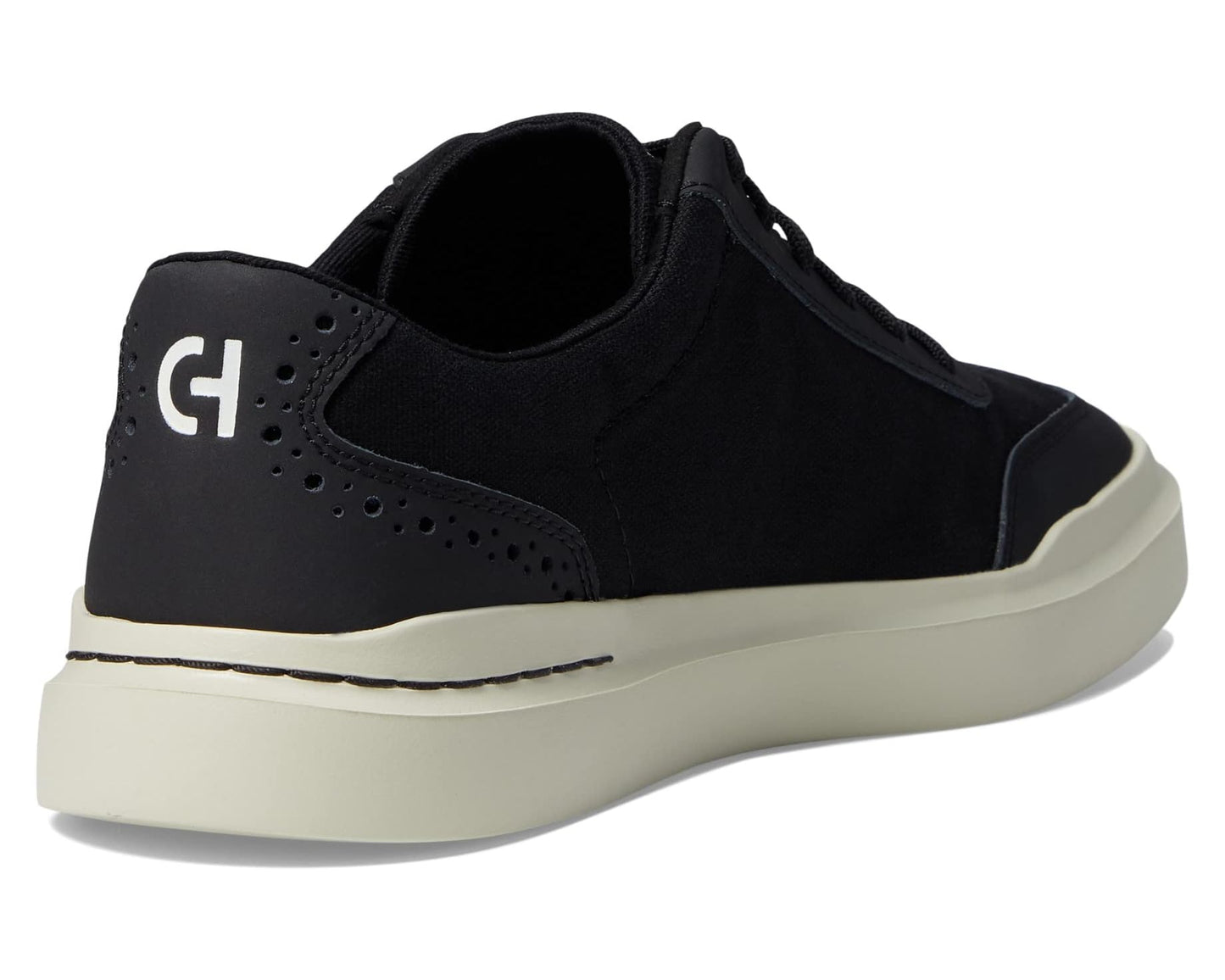 Men's Cole Haan Grandpro Rally Canvas T-Toe Sneaker Black/Silver Birch