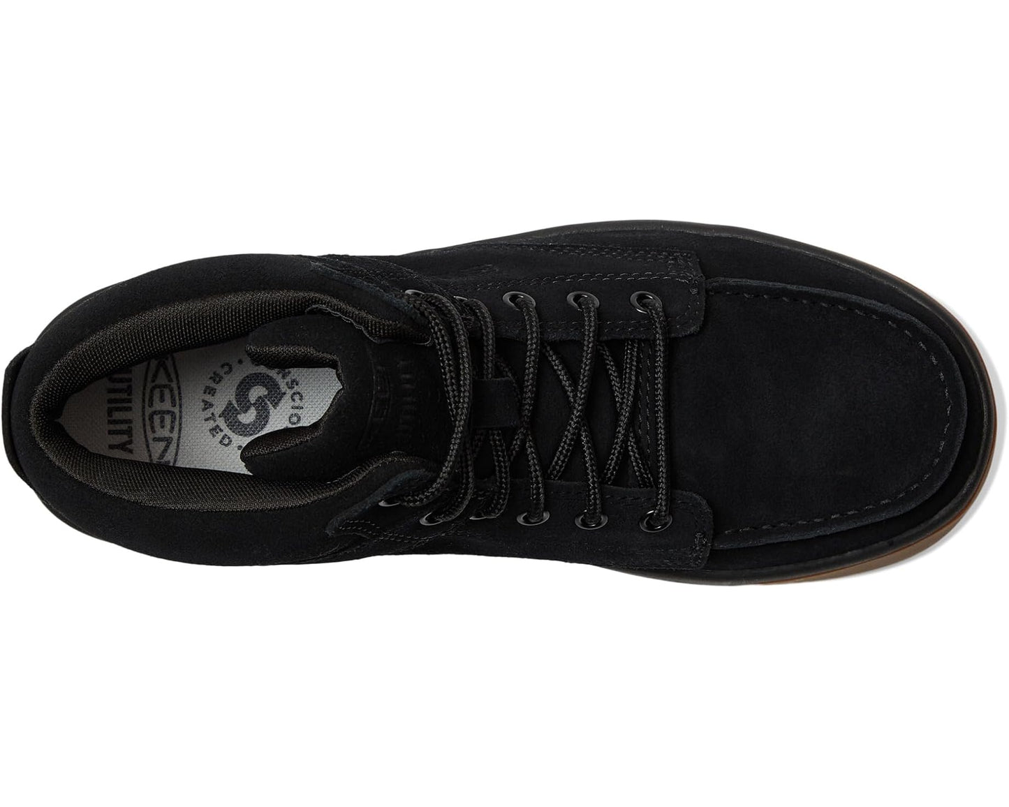 Men's KEEN Utility Gibson Boots (Soft Toe) Black/Gum