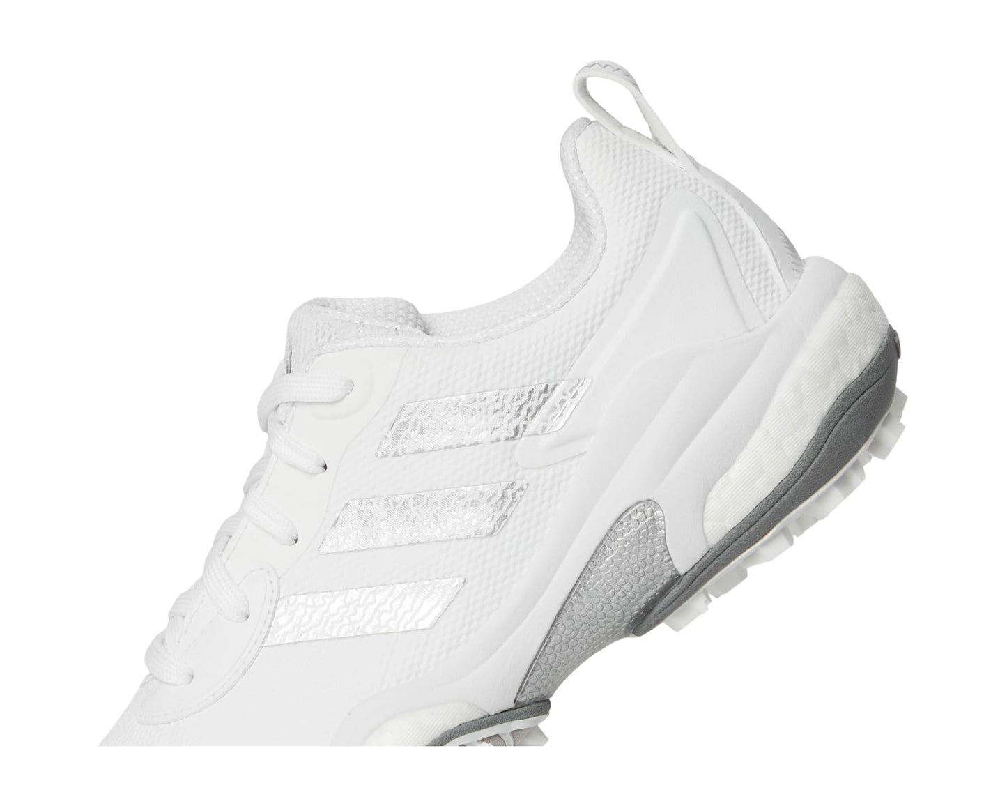 Men's adidas Golf Codechaos 25 Golf Shoes Footwear White/Silver Metallic/Grey Two