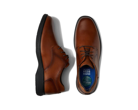 Men's Nunn Bush Kore Pro Plain Toe Oxford Cognac