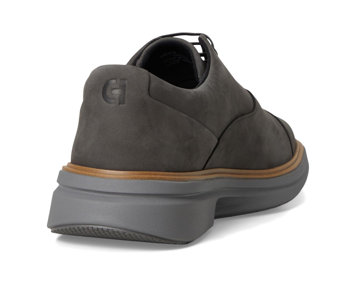 Men's Cole Haan Originalgrand Cityspectre Captoe Oxfords Raven Nubuck/Dark Natural/Quiet Shade