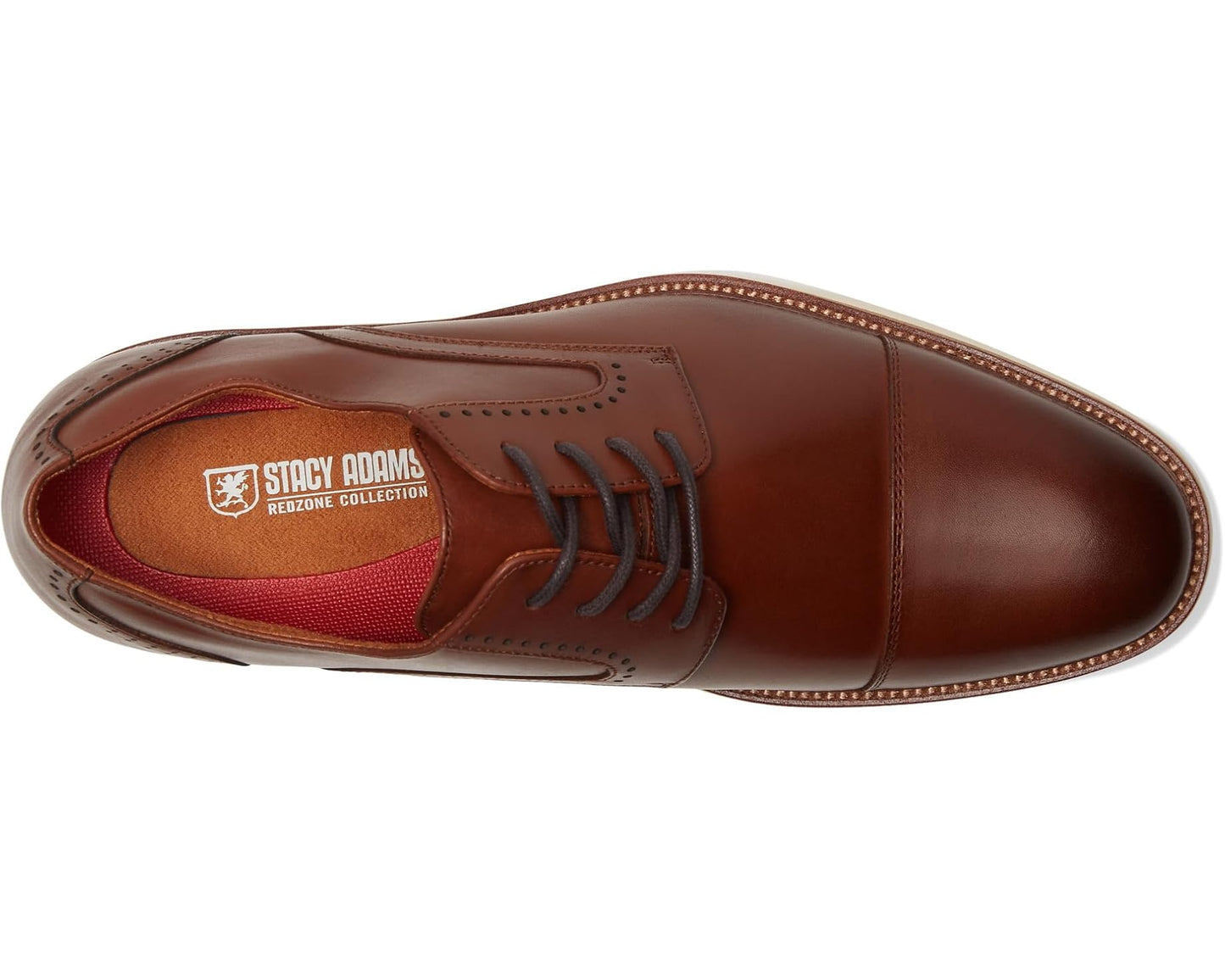 Men's Stacy Adams Wesbridge Cap Toe Lace-Up Chocolate