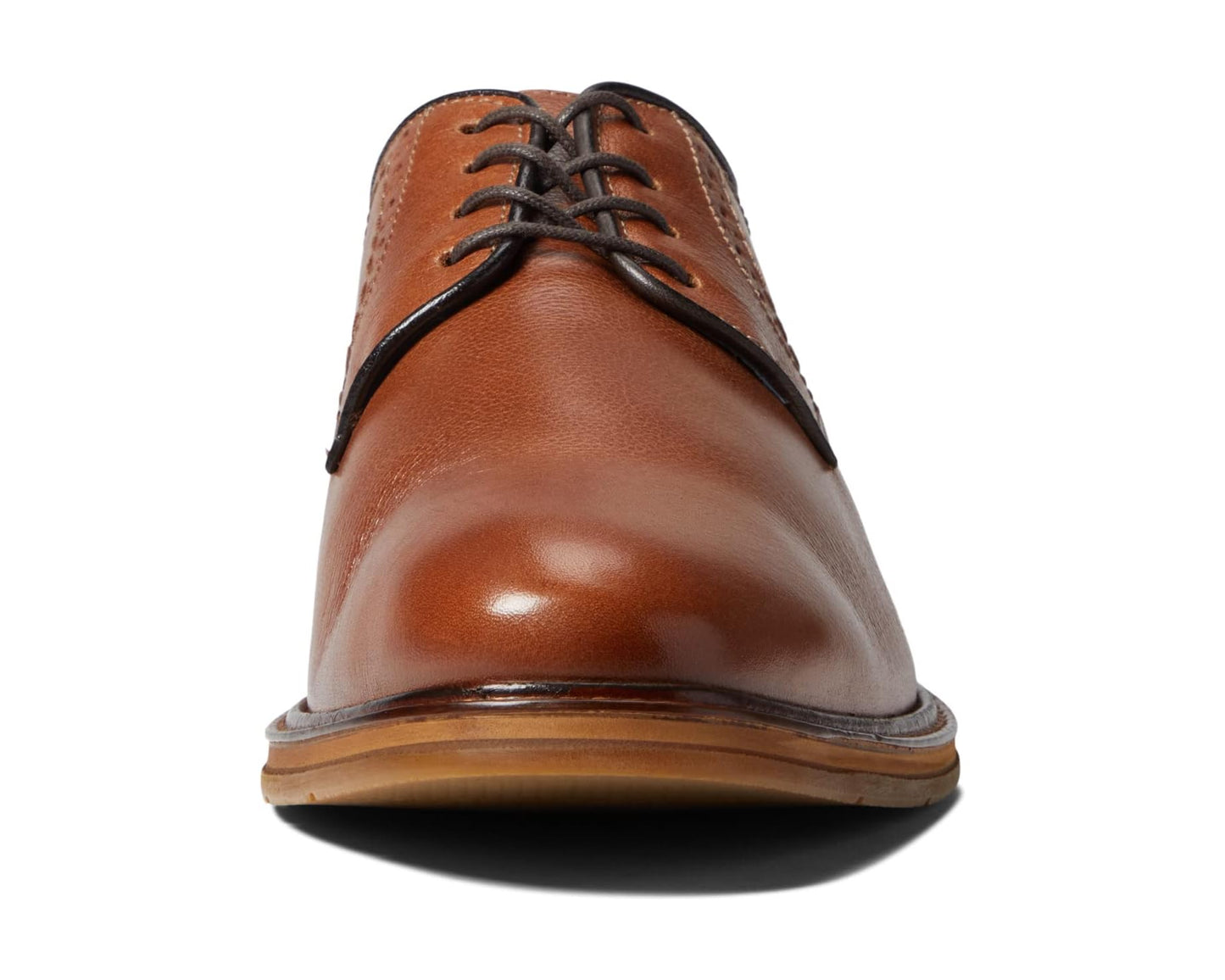 Men's Johnston & Murphy XC Flex Raleigh Plain Toe Tan Full Grain
