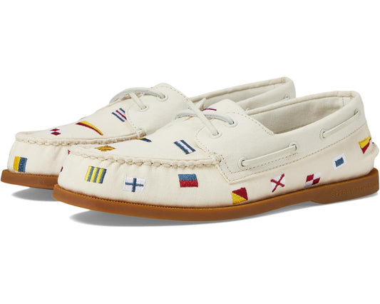Men's Sperry Authentic Original 2-Eye Seasonal Off-White