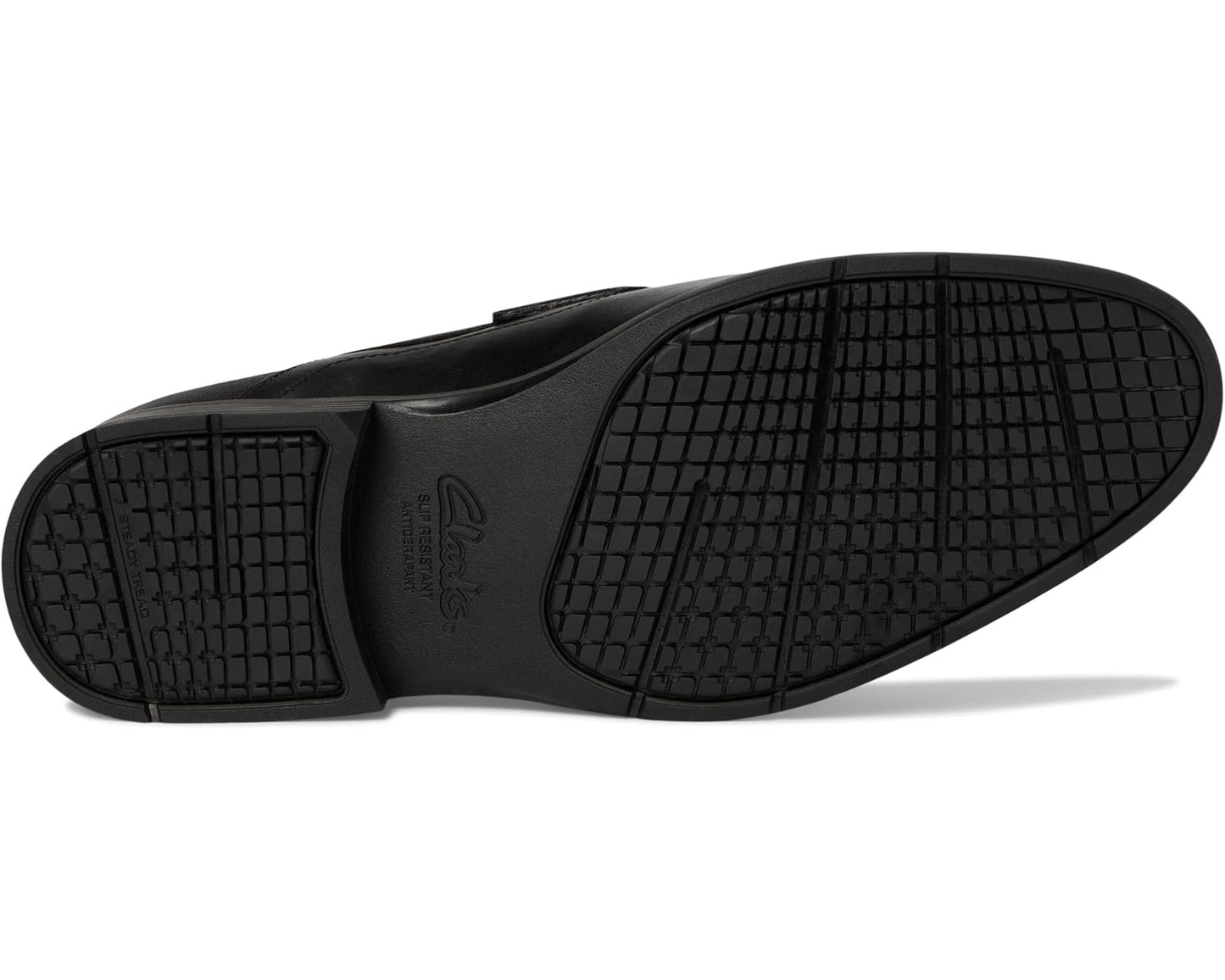 Men's Clarks Steadwell Bit Black Leather