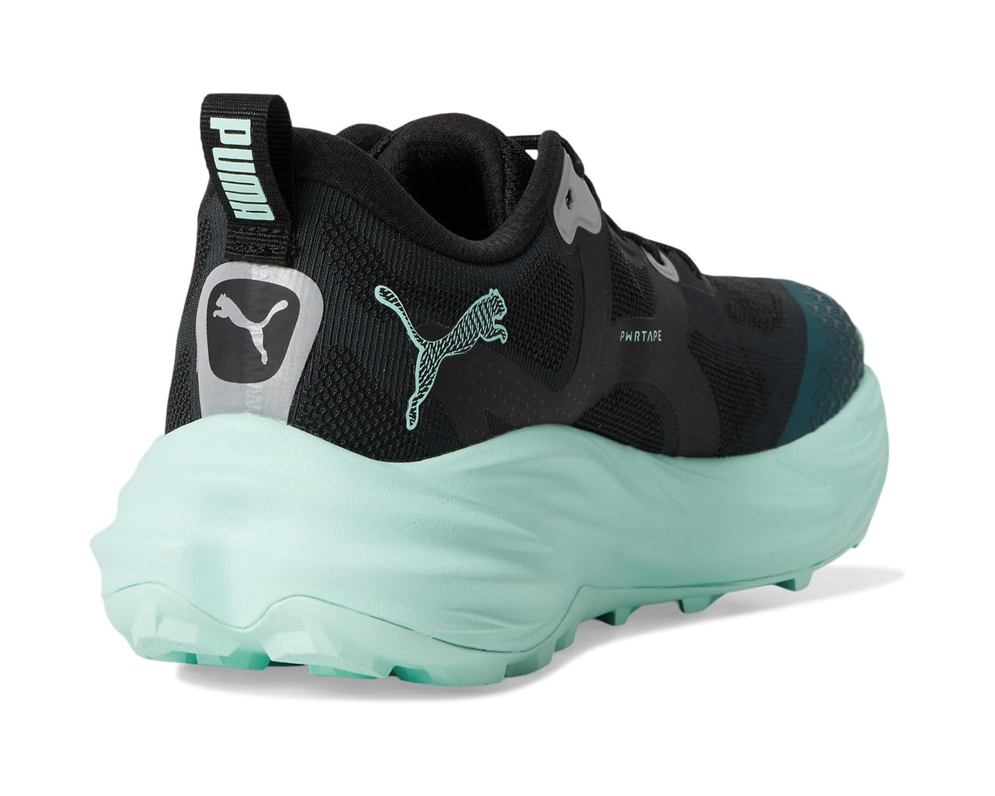 Men's PUMA Voyage Nitro Trail Running Shoes Green Terrain/Mint Melt