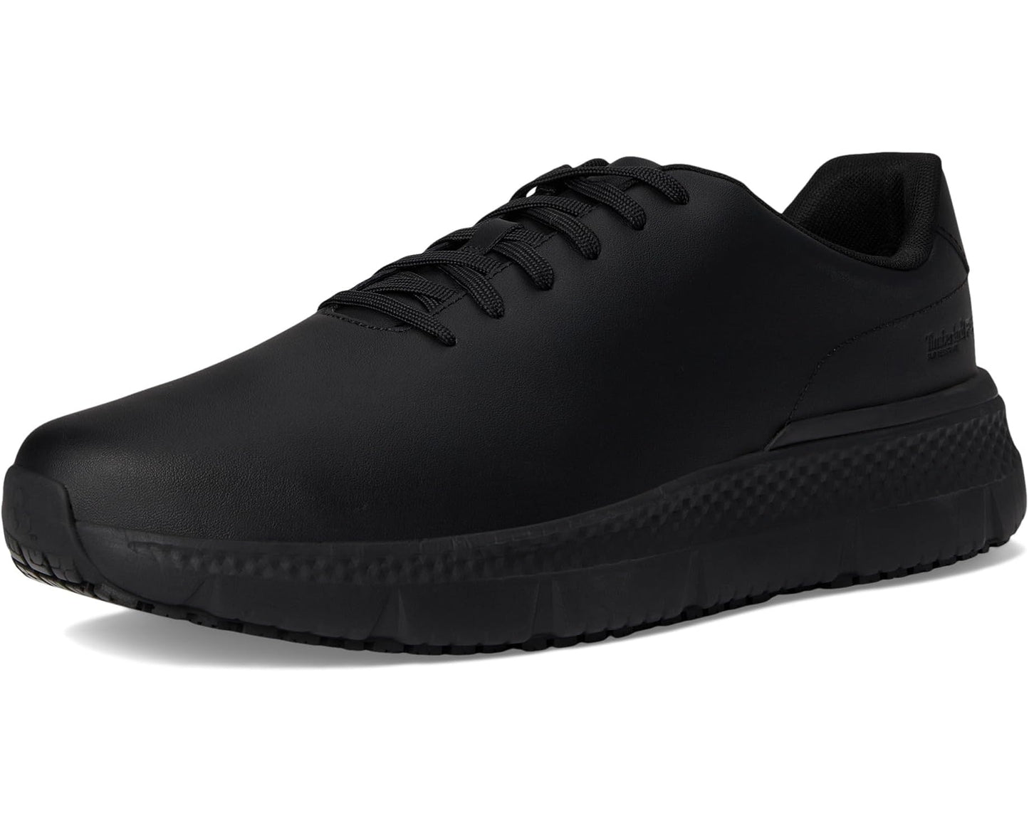 Men's Timberland PRO Power Shift Leather Soft Toe Gripmax Slip Resistant Black Leather